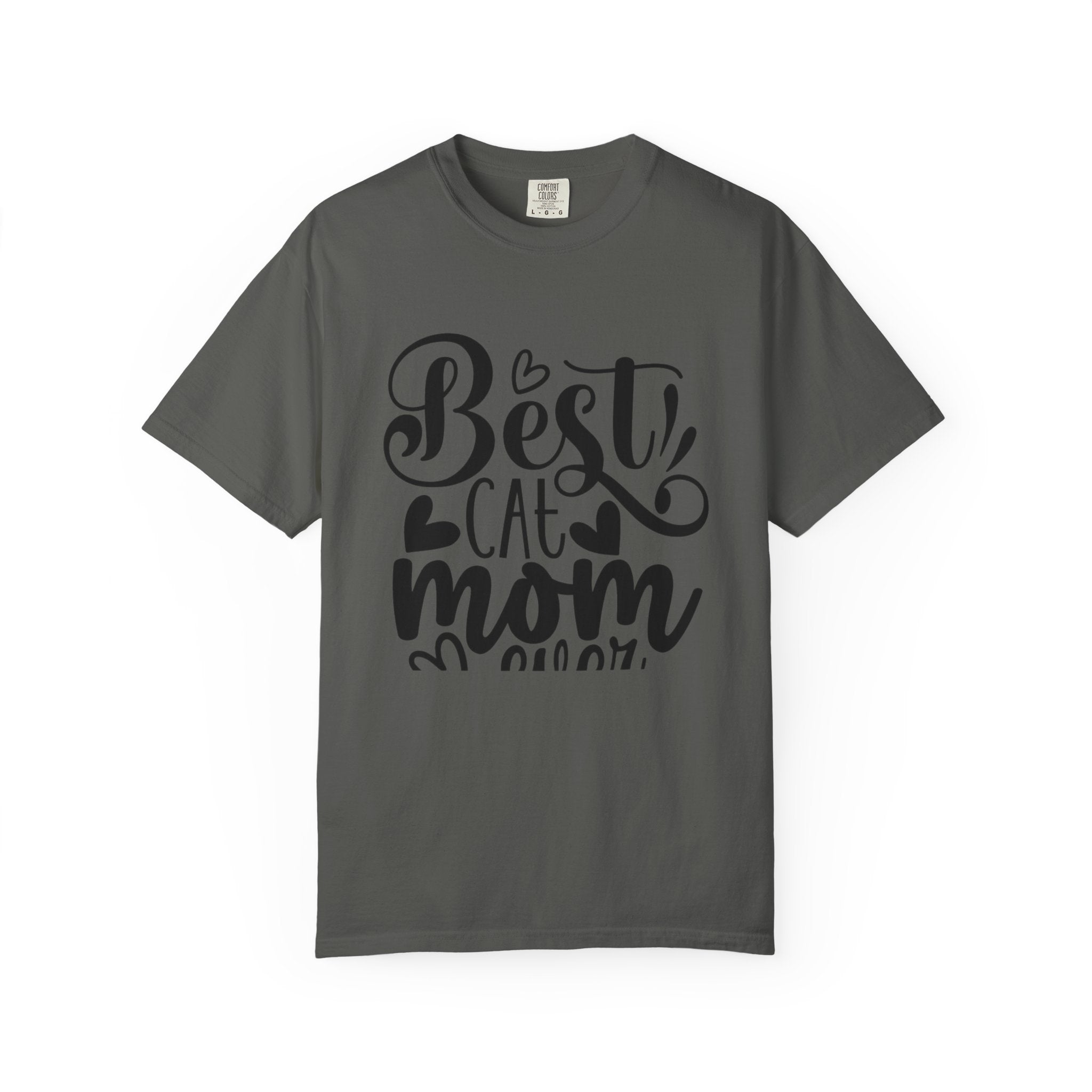 Garment-Dyed Cat Mom Tee