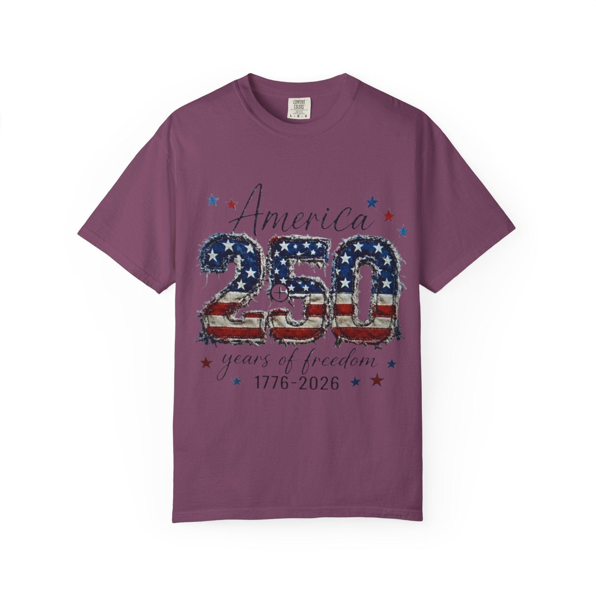 America 250 T-Shirt — 1776–2026 Stars & Stripes Patriotic Tee