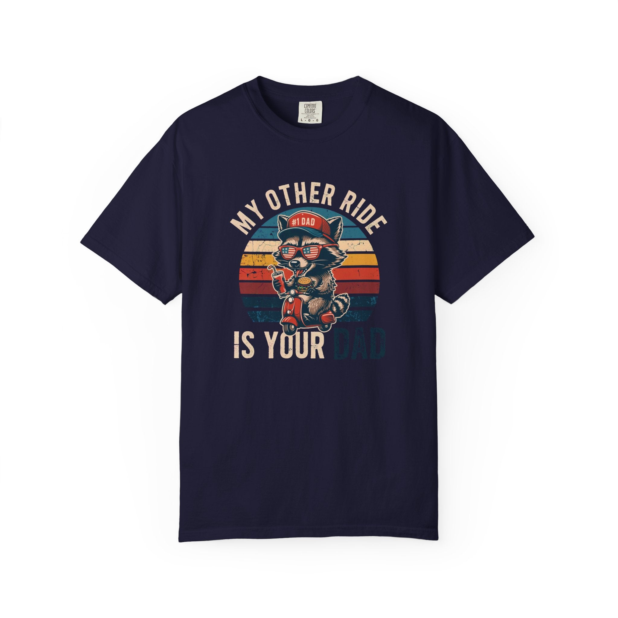 My Other Ride Is Your Dad T-Shirt — Cute Motorcycle Puppy Graphic Tee for Dad, Father's Day Gift