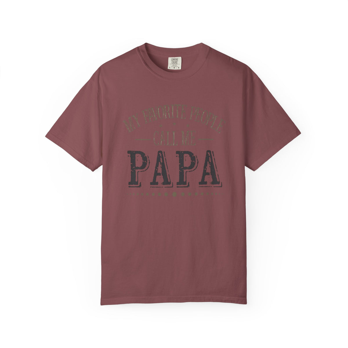 Papa T-Shirt – “My Favorite People Call Me Papa” Vintage Dad Tee