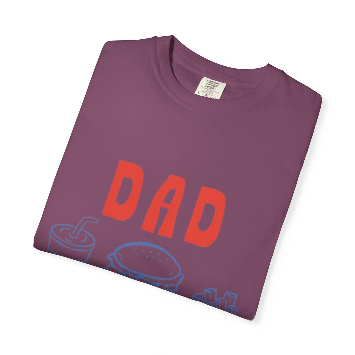 Dad Tax T-Shirt — Funny Father’s Day Tee with Burger, Fries & Drink Graphic