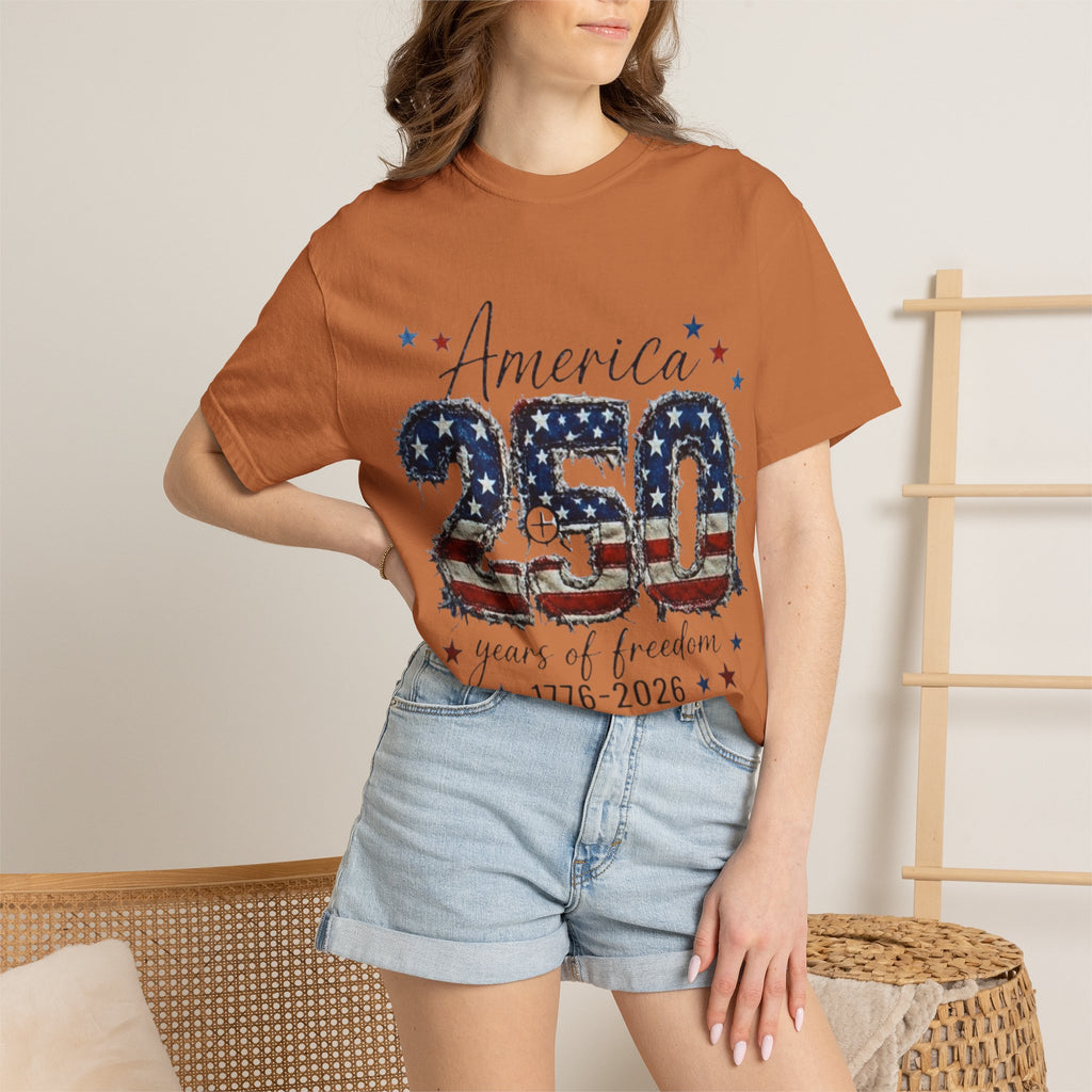 America 250 T-Shirt — 1776–2026 Stars & Stripes Patriotic Tee