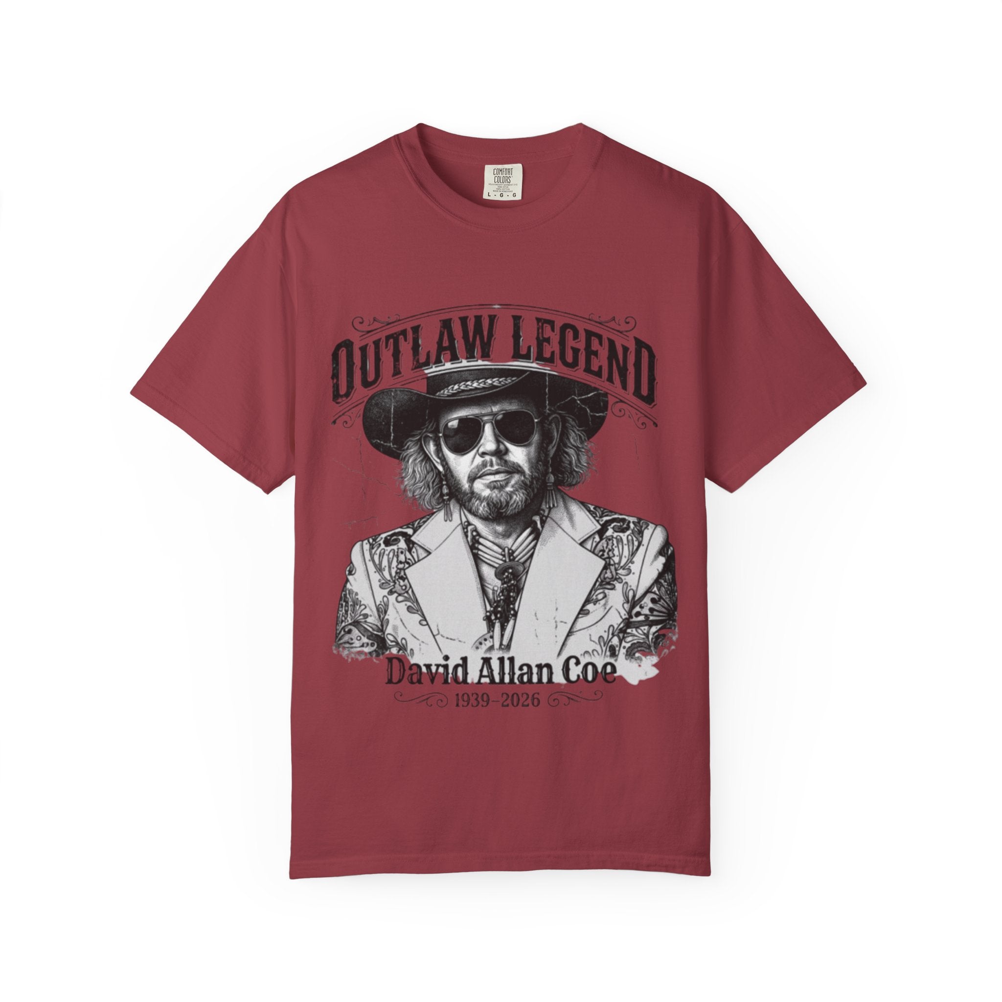 Outlaw Legend Tribute T-Shirt — David Allan Coe Memorial Graphic Tee