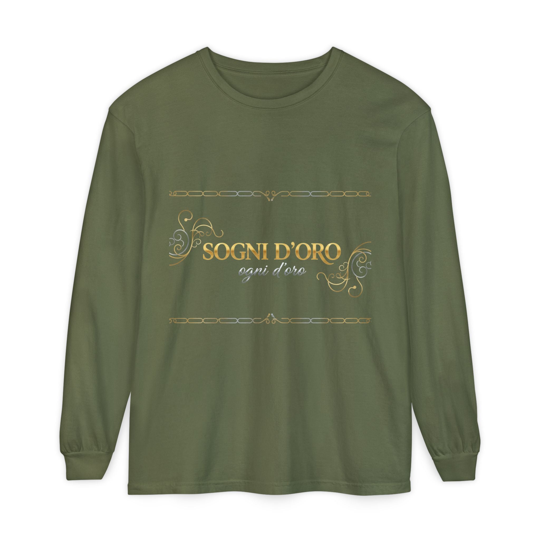 Garment-Dyed Cotton Long Sleeve