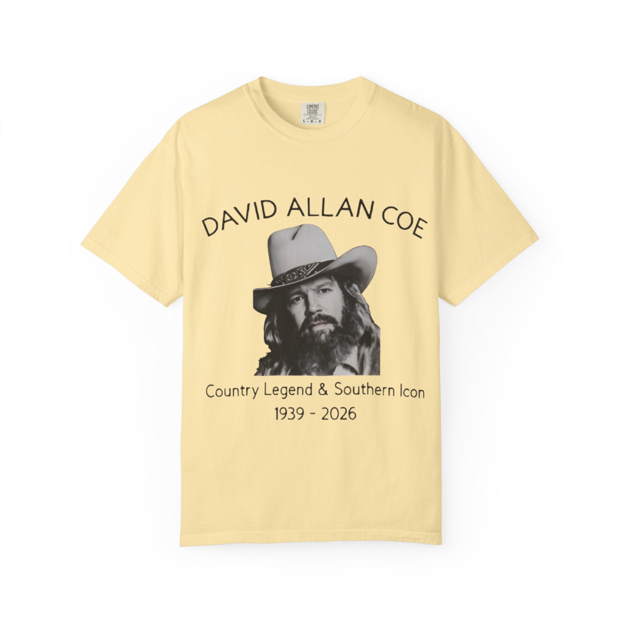 David Allan Coe Tribute T-Shirt – Vintage Cotton Memorial Tee