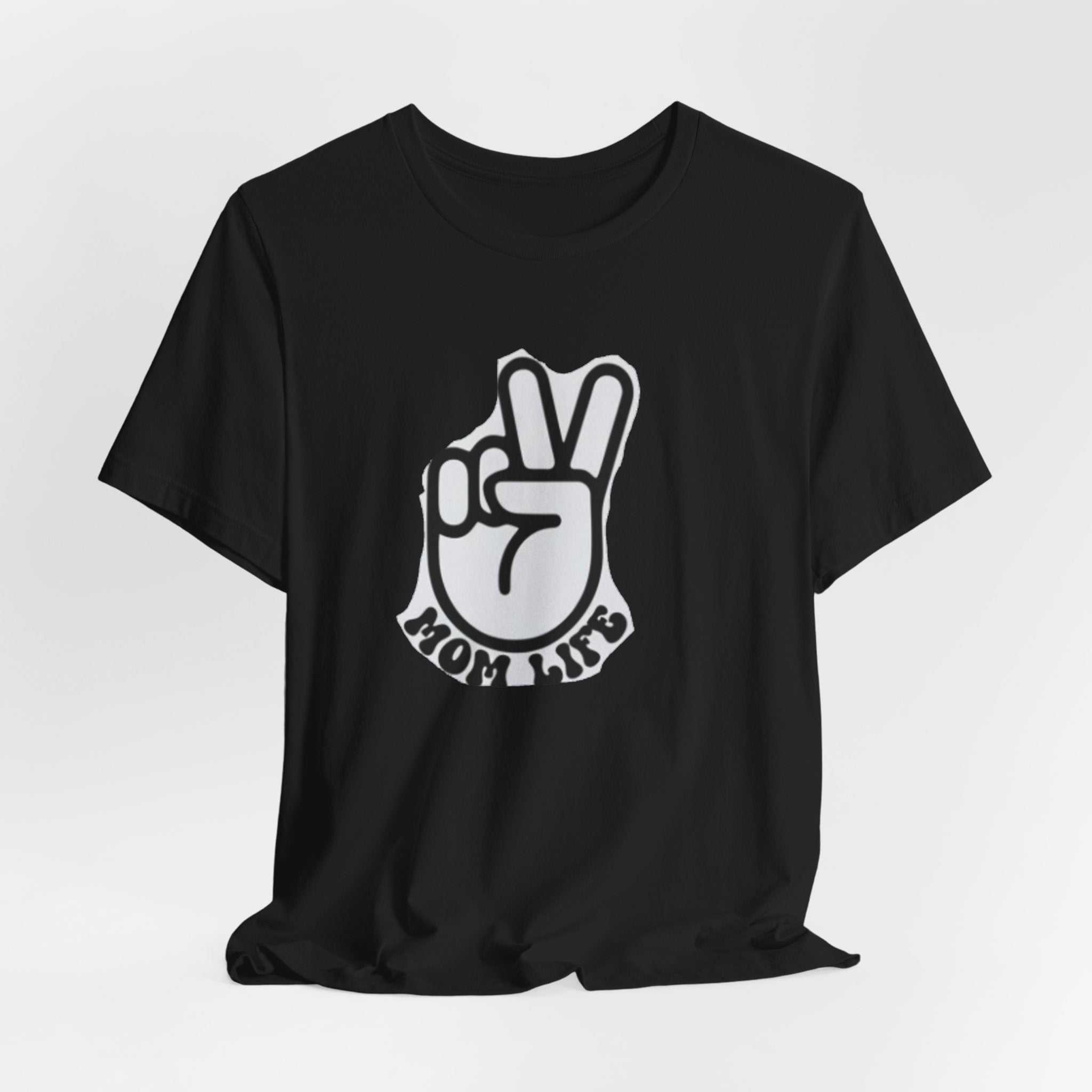 Mom Life Peace Sign T-Shirt