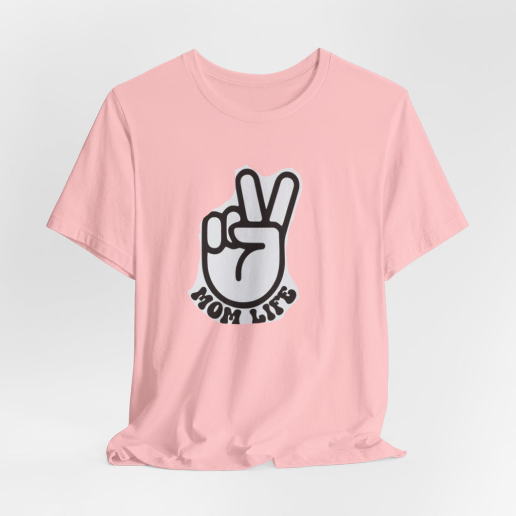 Mom Life Peace Sign T-Shirt