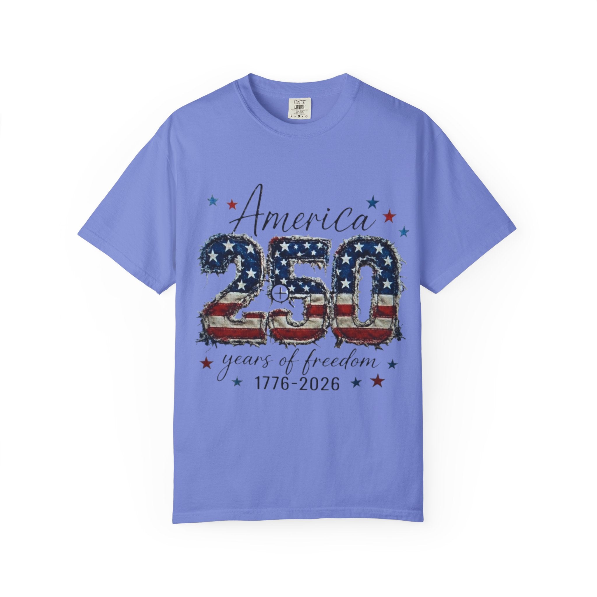 America 250 T-Shirt — 1776–2026 Stars & Stripes Patriotic Tee