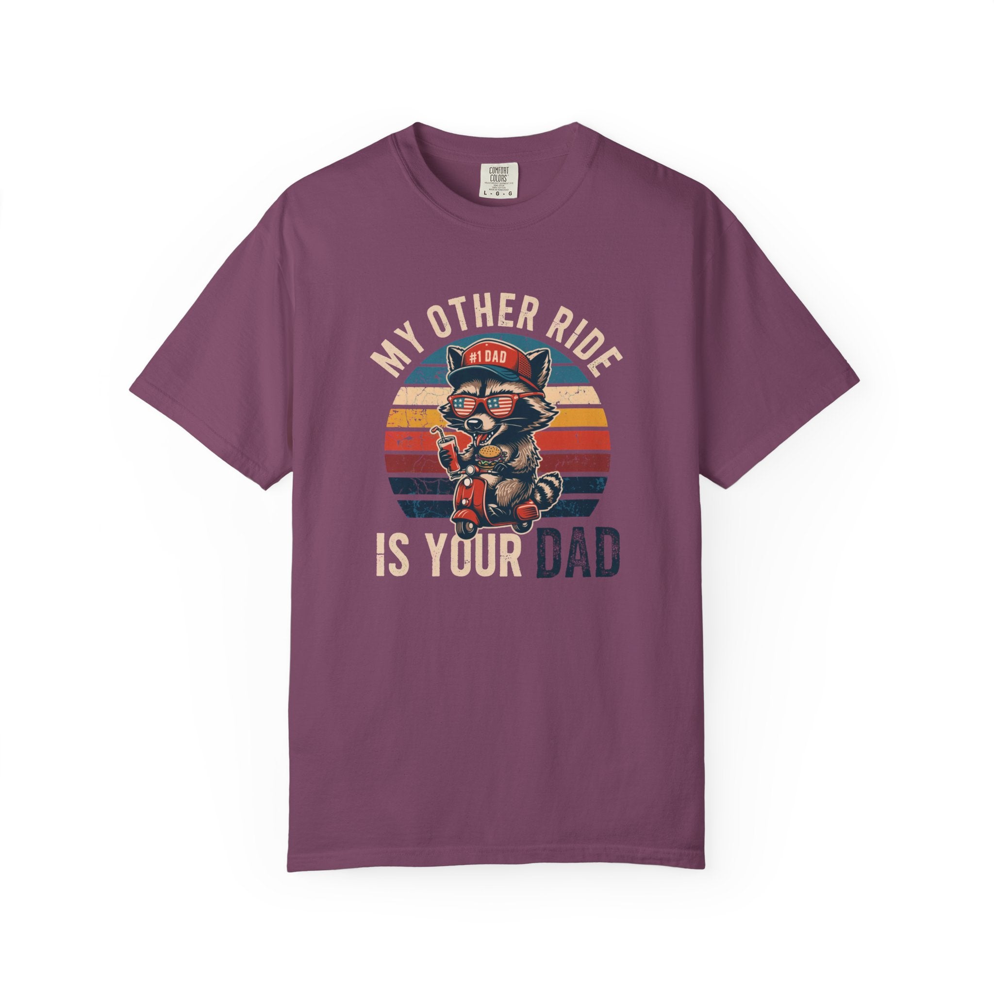 My Other Ride Is Your Dad T-Shirt — Cute Motorcycle Puppy Graphic Tee for Dad, Father's Day Gift