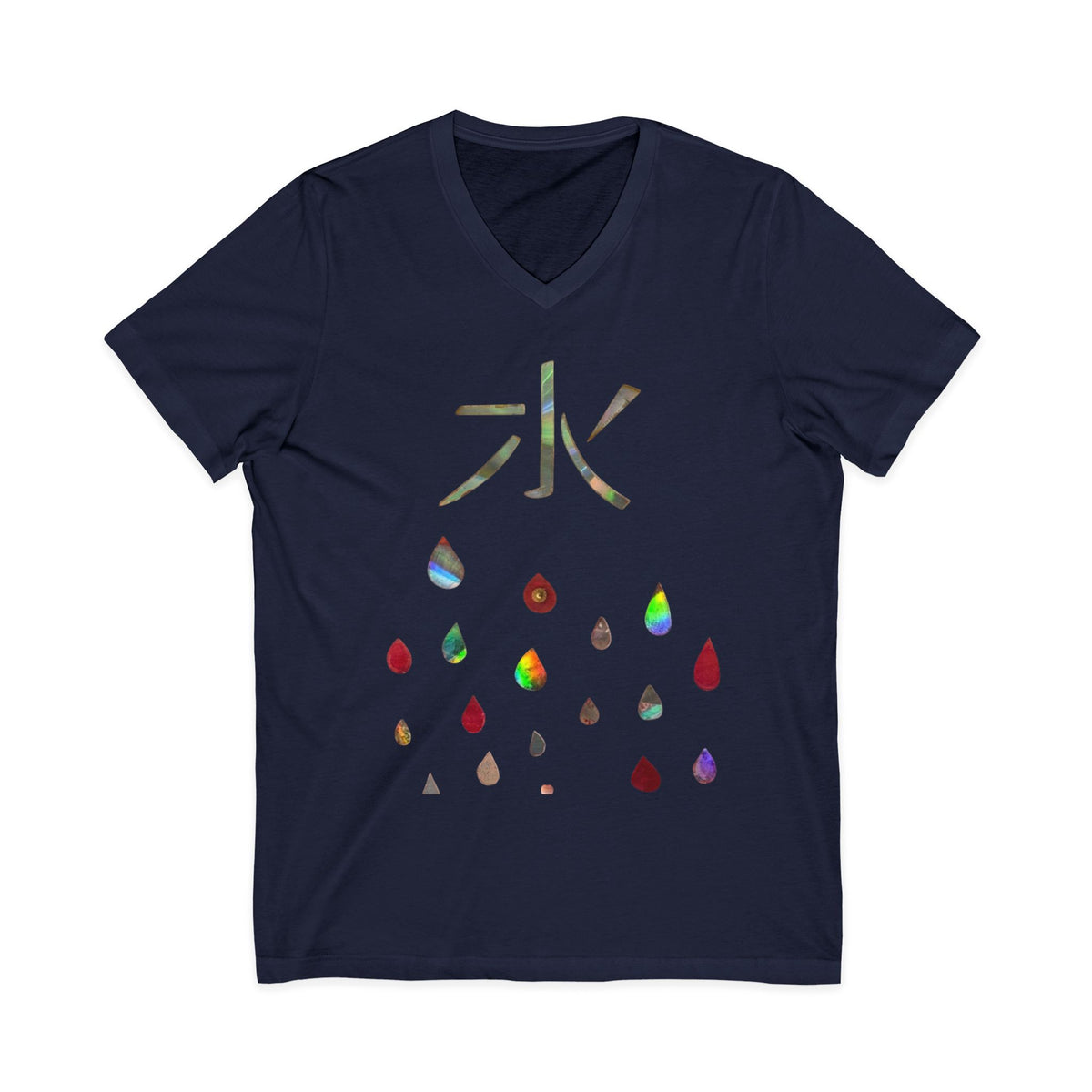 Unisex Jersey Short Sleeve V-Neck Tee
