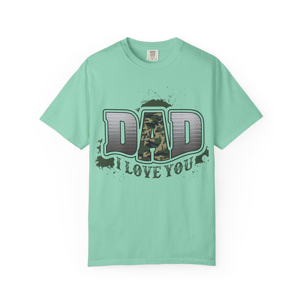 Dad I Love You Camo Graphic T-Shirt