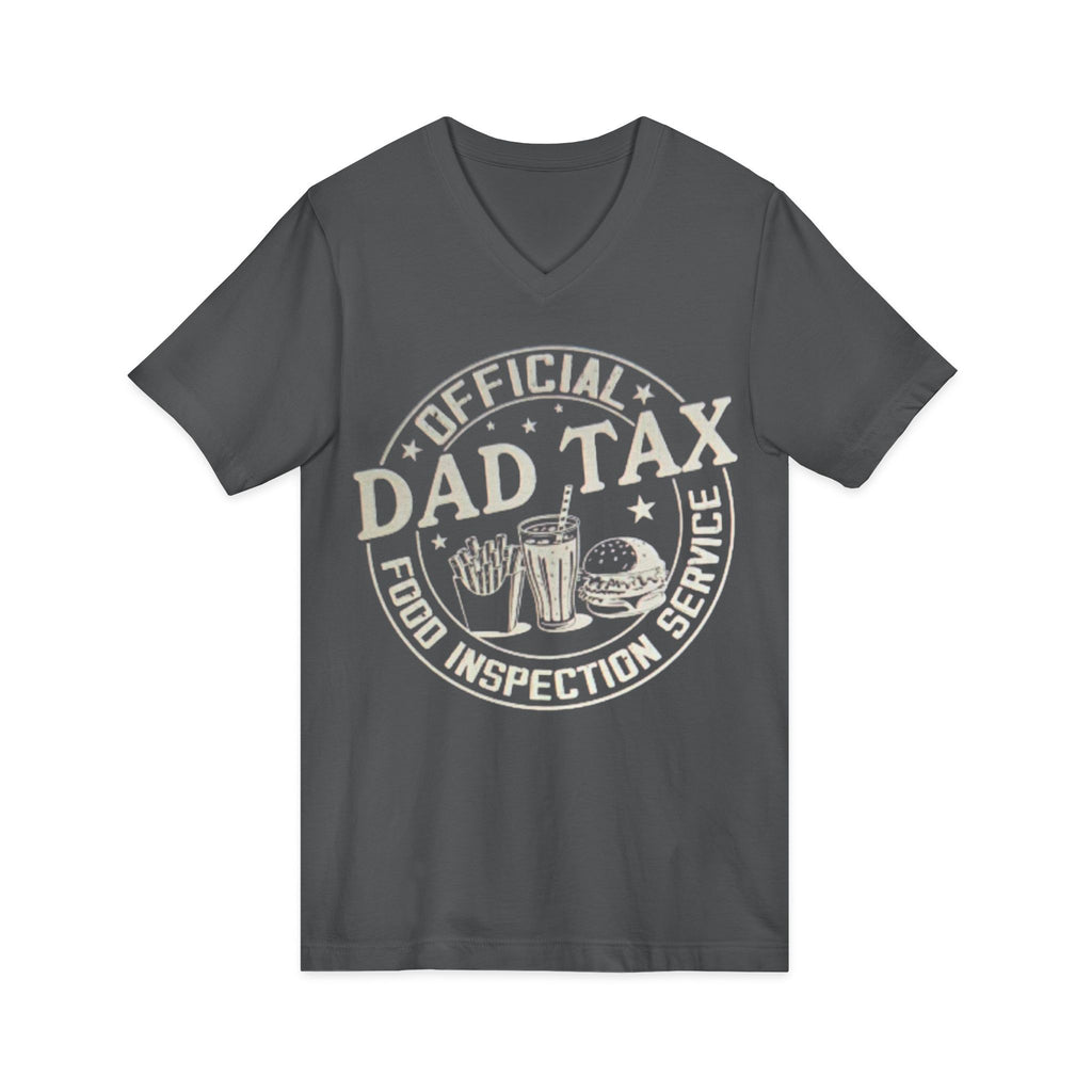 Dad Tax T‑Shirt — "Official Dad Tax Food Inspection Service" V‑Neck Tee