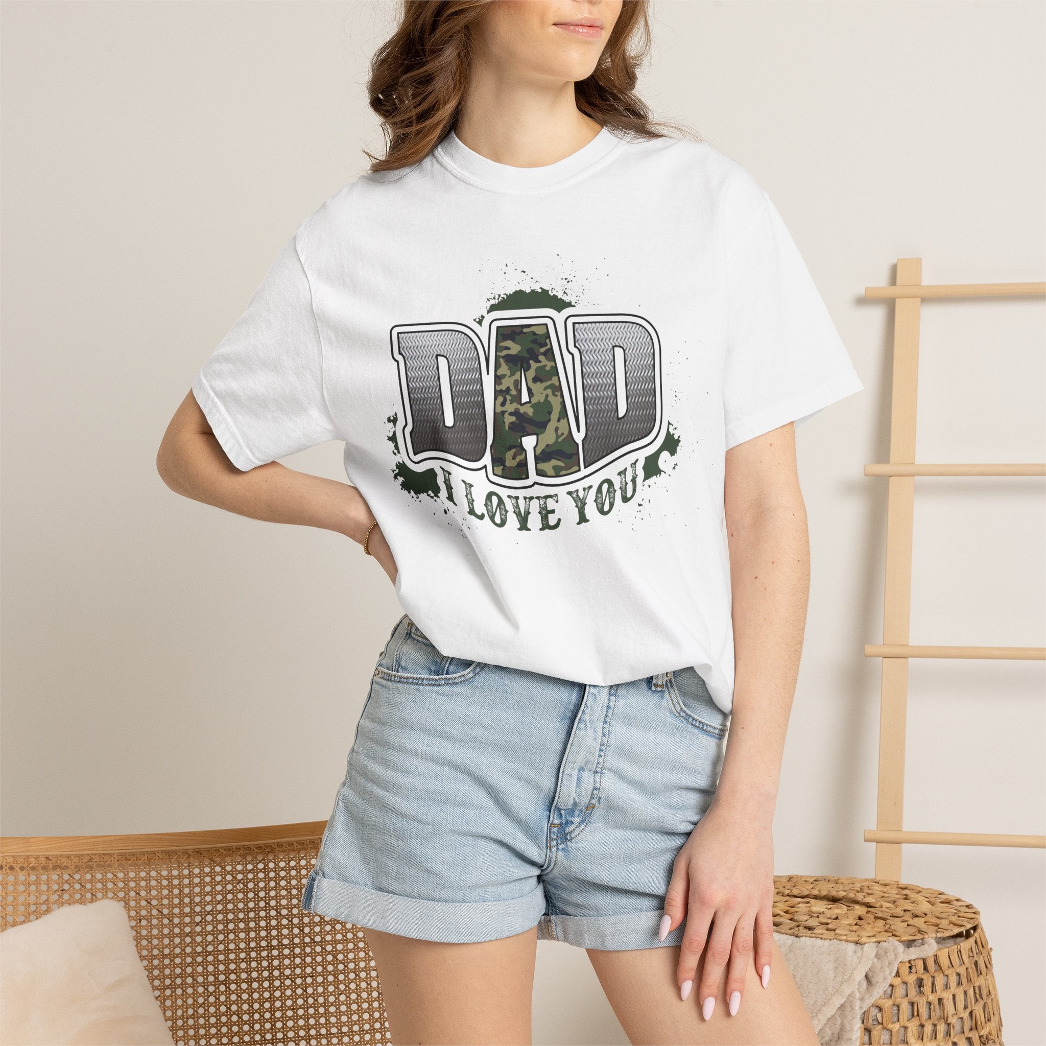 Dad I Love You Camo T-Shirt