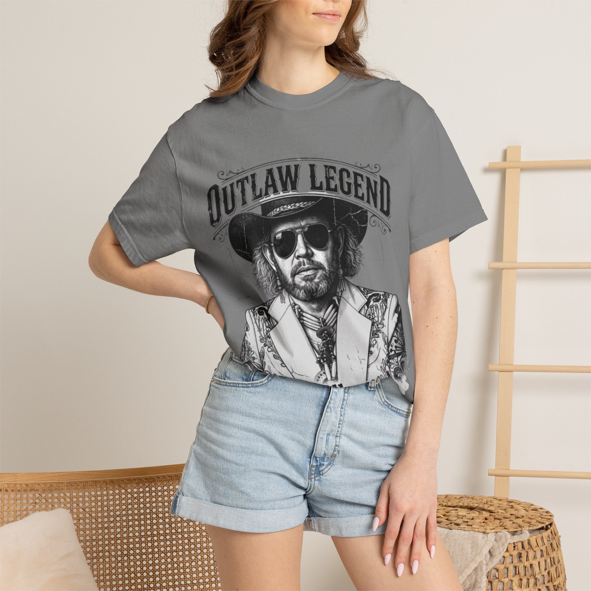 Outlaw Legend Tribute T-Shirt — David Allan Coe Memorial Graphic Tee