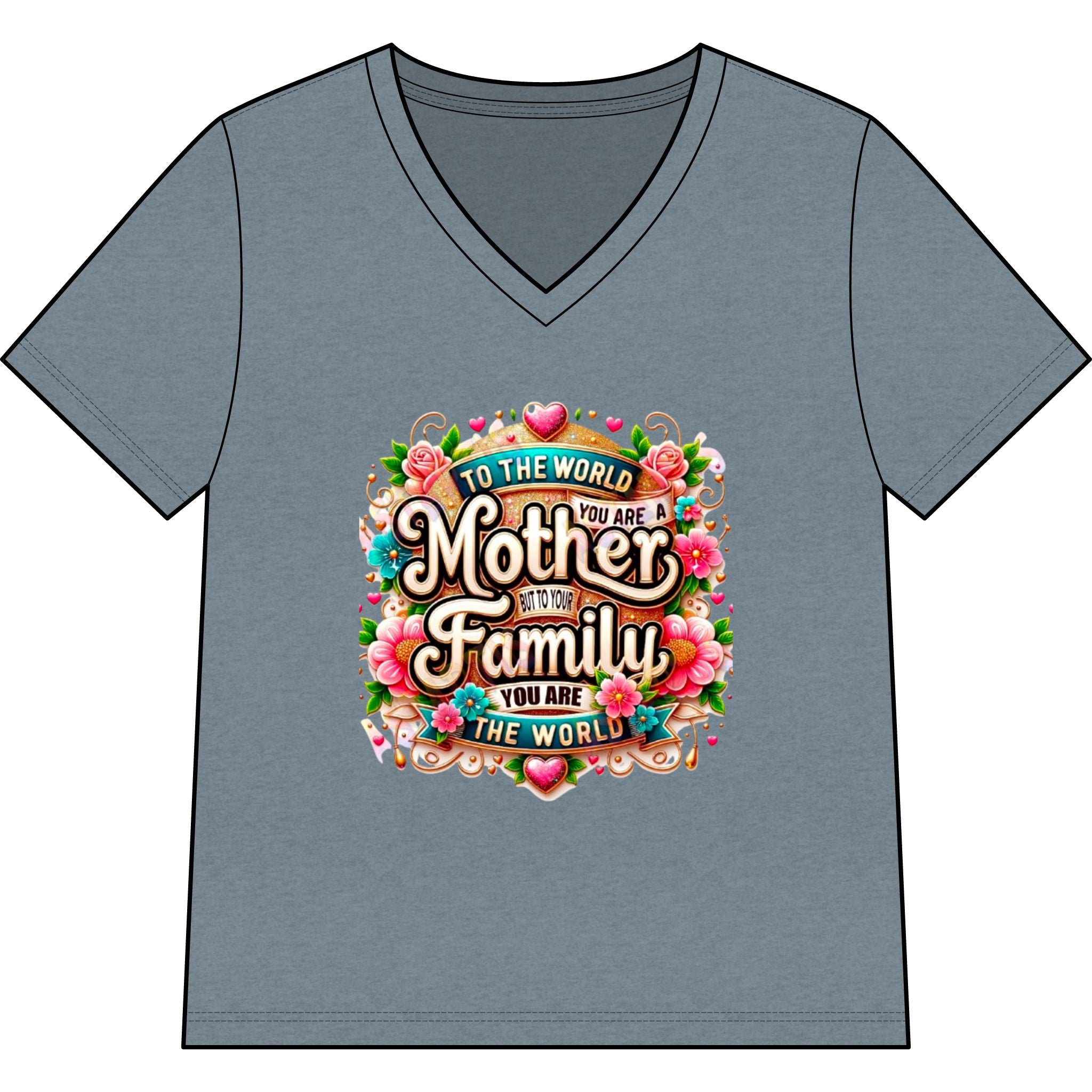 Soft Heather V-Neck Tee