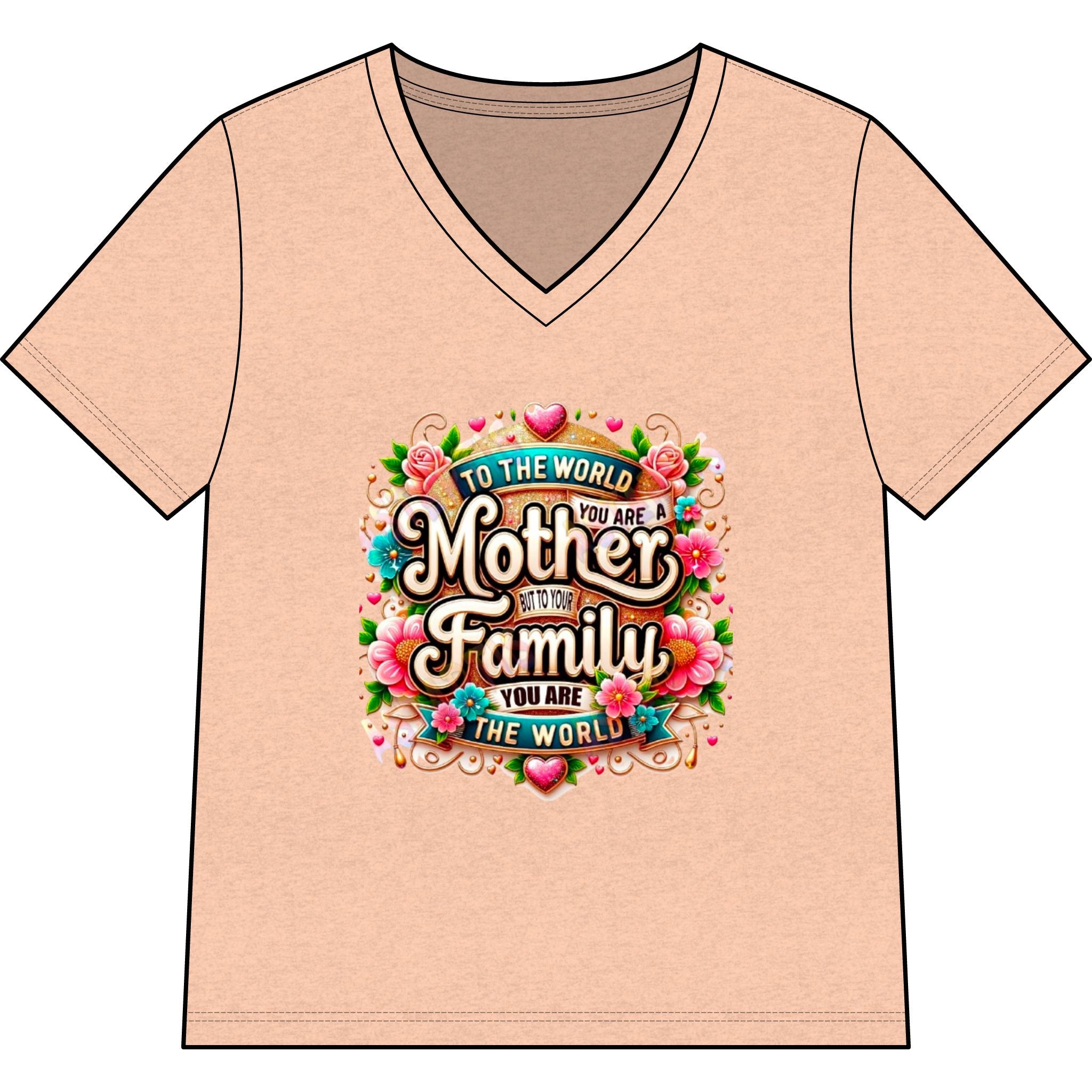 Soft Heather V-Neck Tee