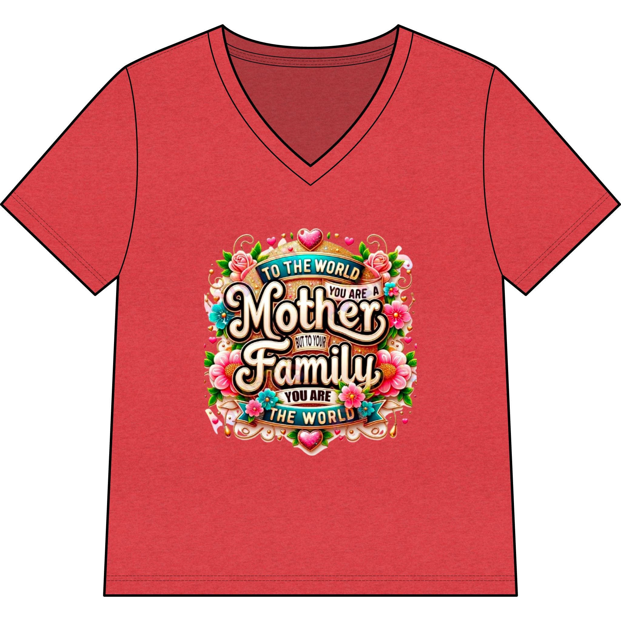 Soft Heather V-Neck Tee