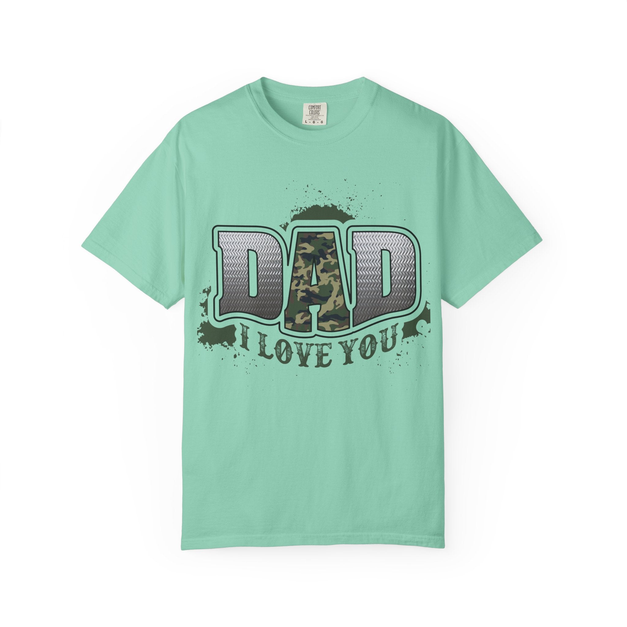 Dad I Love You Camo Graphic T-Shirt