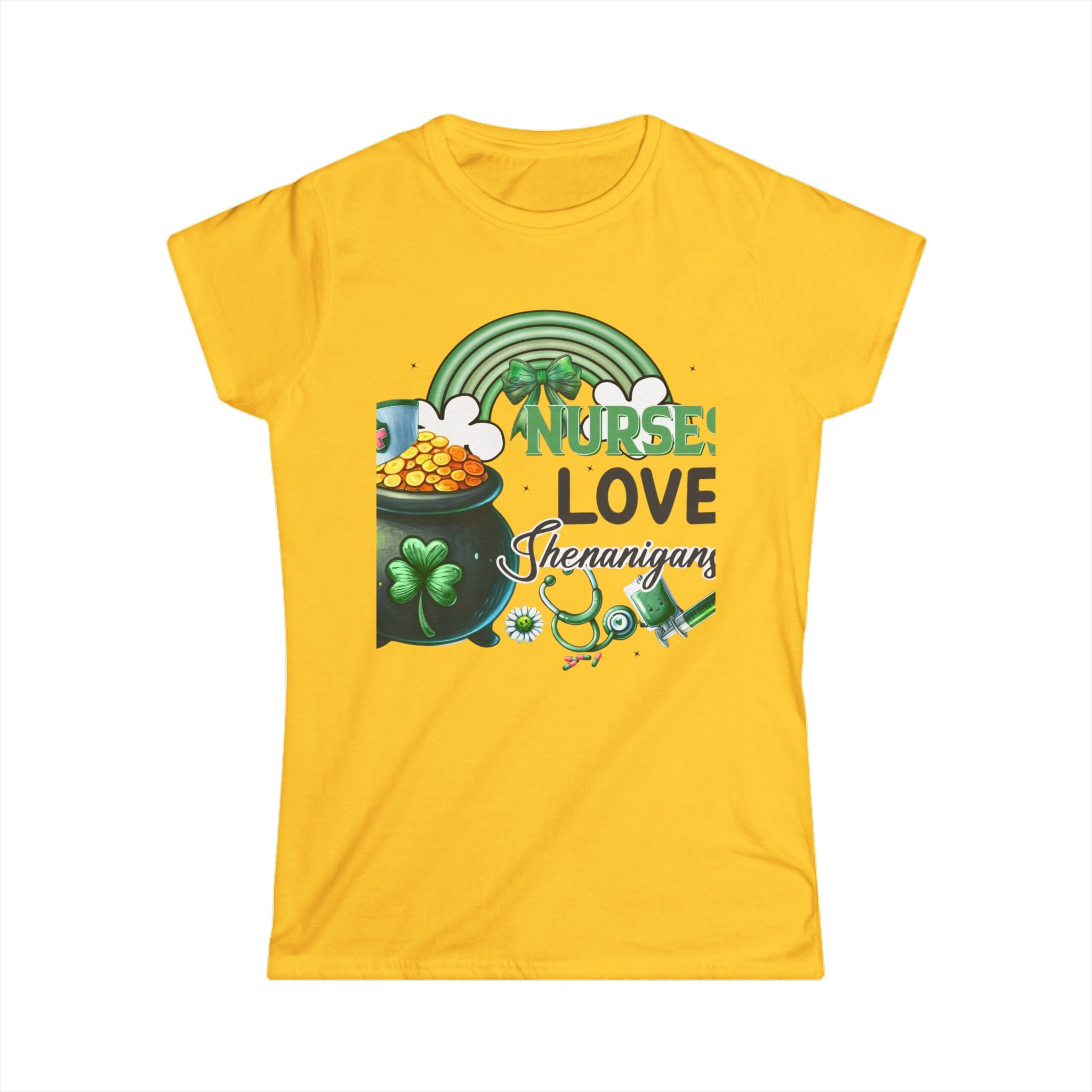 Nurse Shamrock Cotton Tee