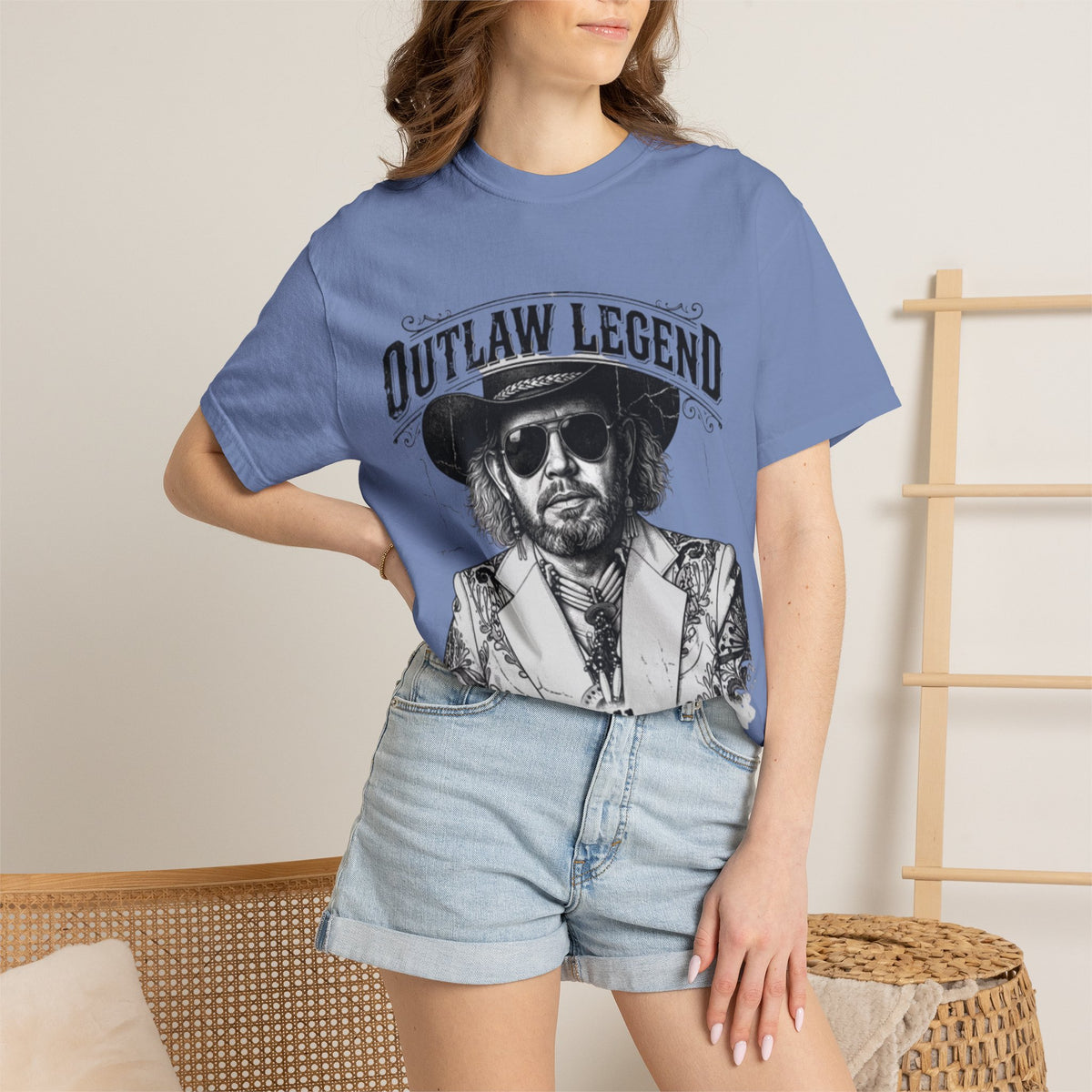 Outlaw Legend Tribute T-Shirt — David Allan Coe Memorial Graphic Tee