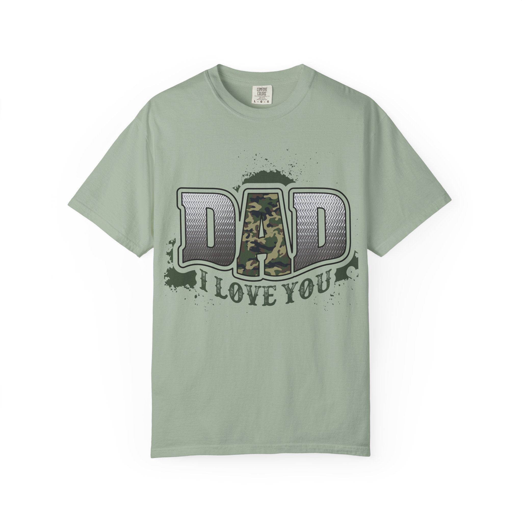Dad I Love You Camo Graphic T-Shirt