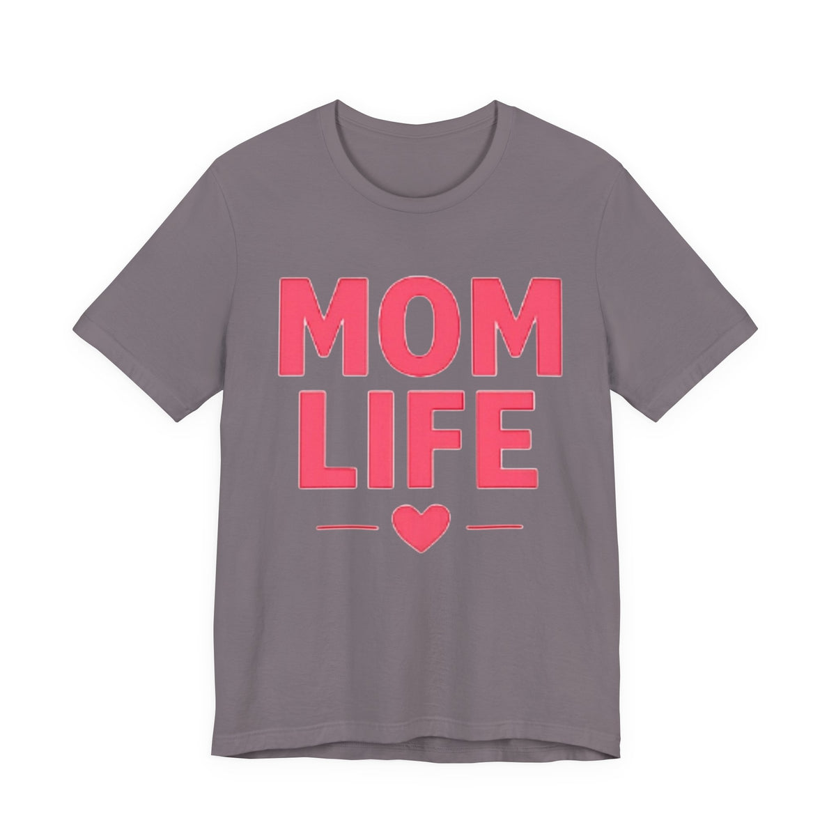 Mom Life T-Shirt — Pink Heart Mother's Day Tee for Moms