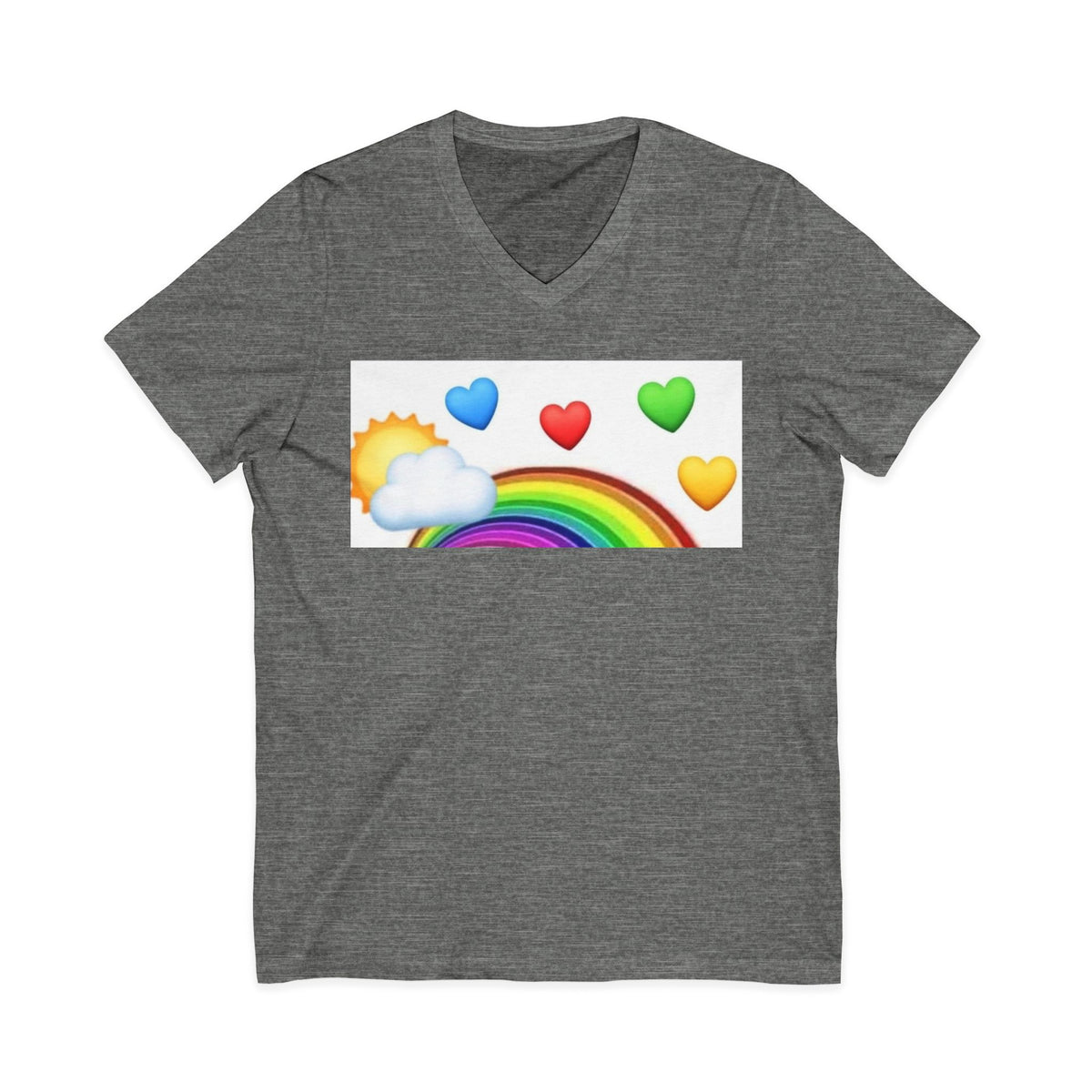 Unisex Jersey Short Sleeve V-Neck Tee