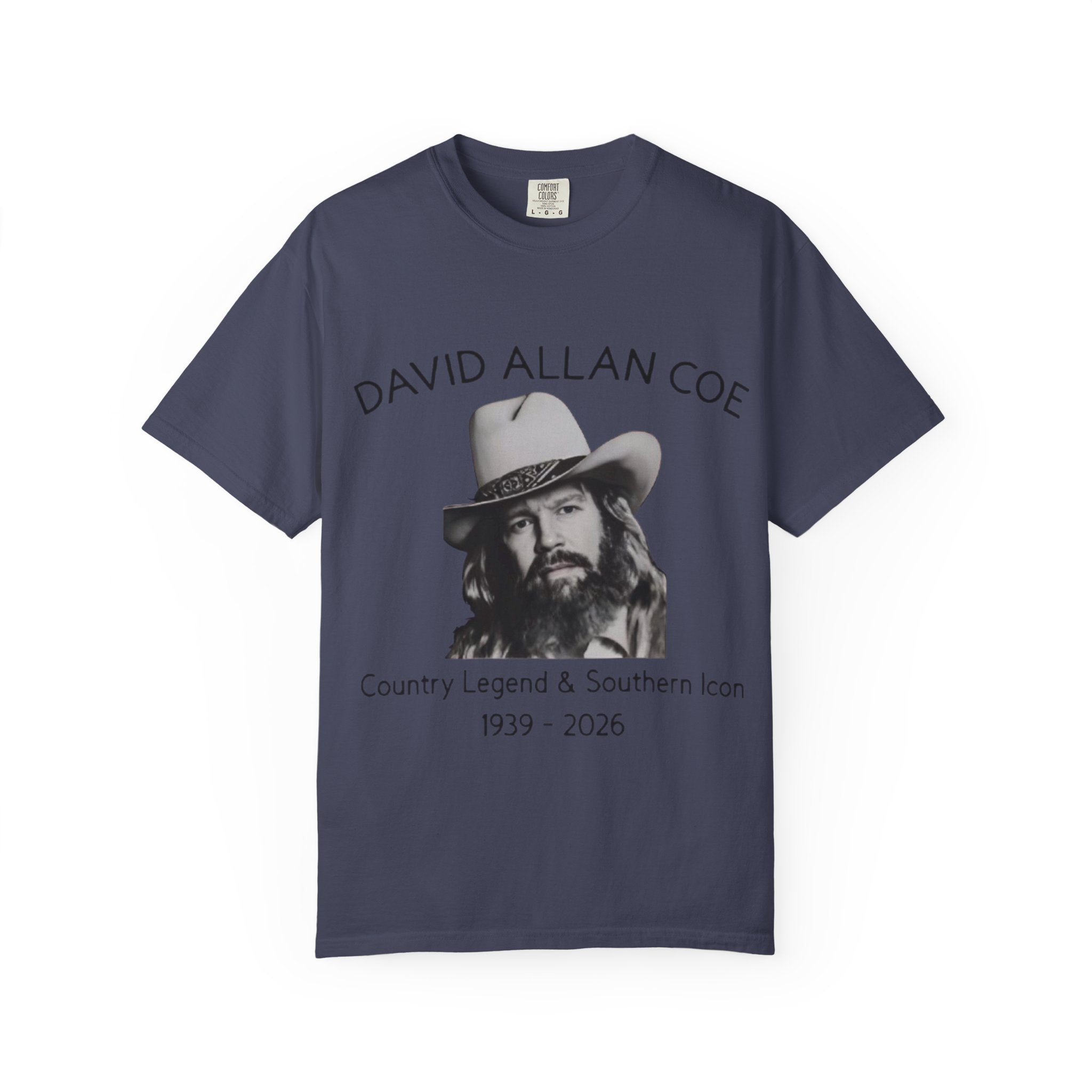 David Allan Coe Tribute T-Shirt – Vintage Cotton Memorial Tee