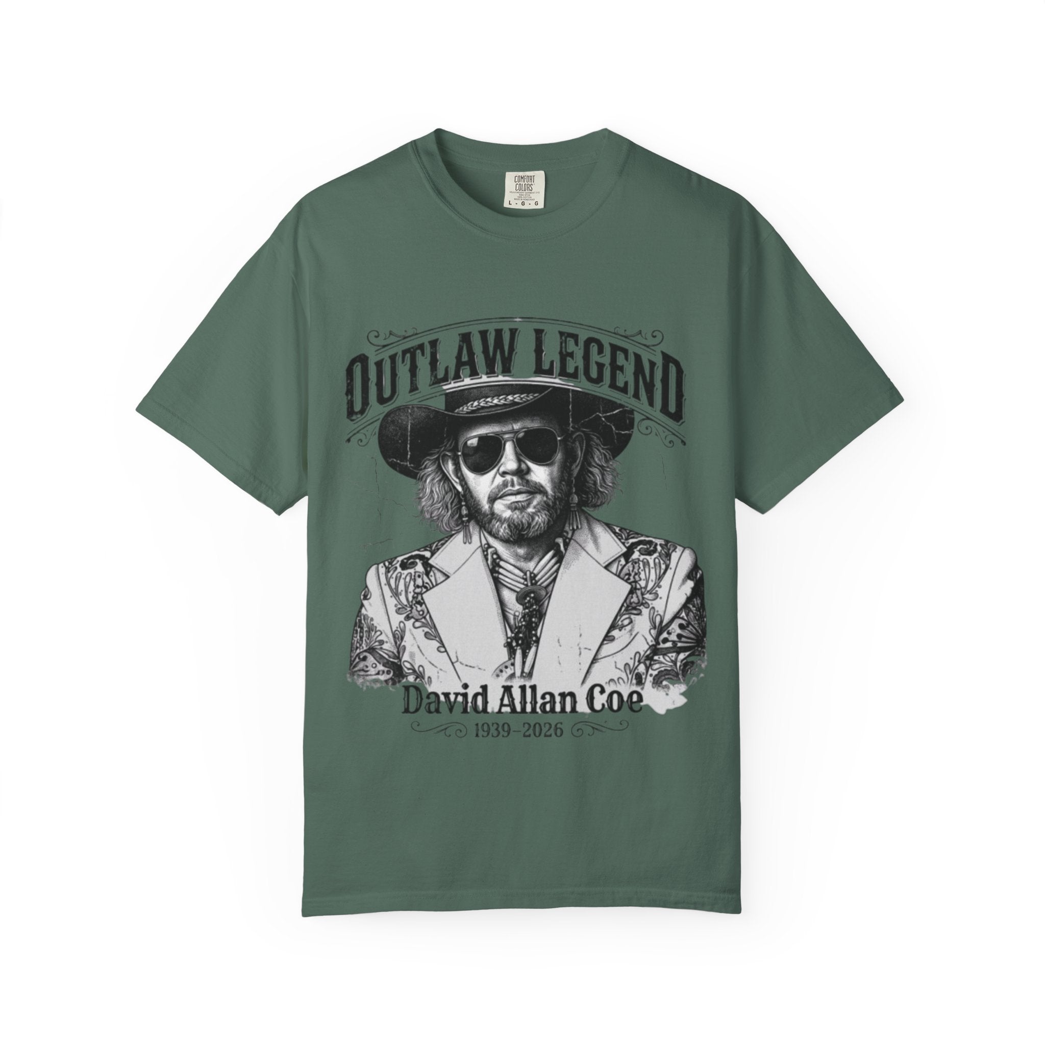 Outlaw Legend Tribute T-Shirt — David Allan Coe Memorial Graphic Tee