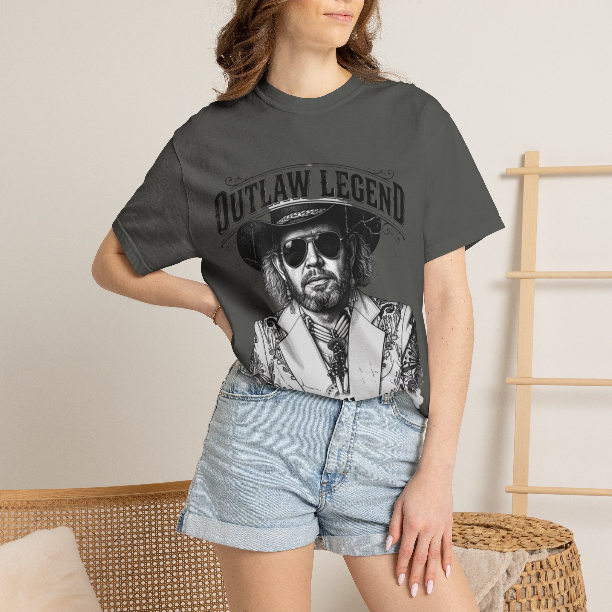 Outlaw Legend Tribute T-Shirt — David Allan Coe Memorial Graphic Tee