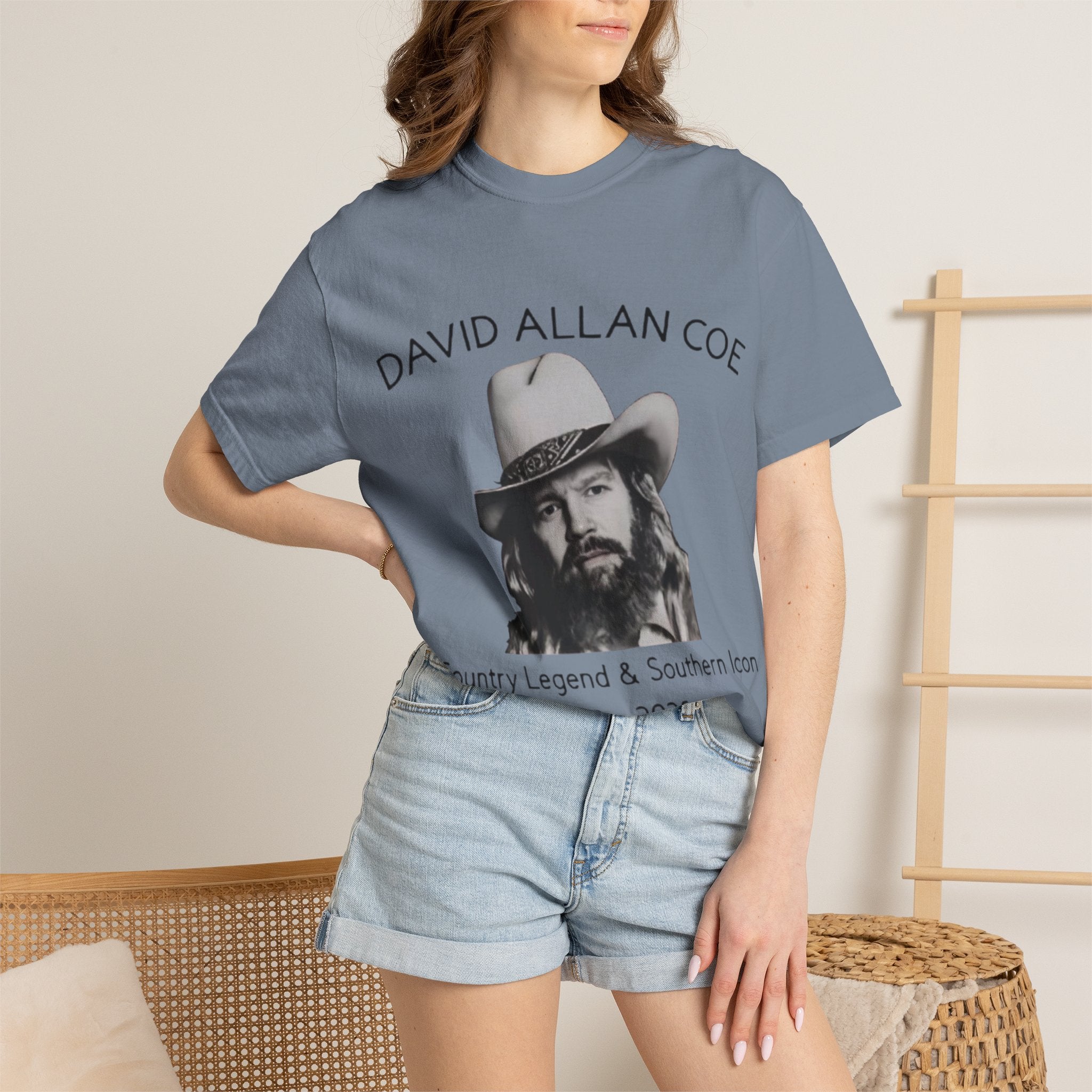 David Allan Coe Tribute T-Shirt – Vintage Cotton Memorial Tee