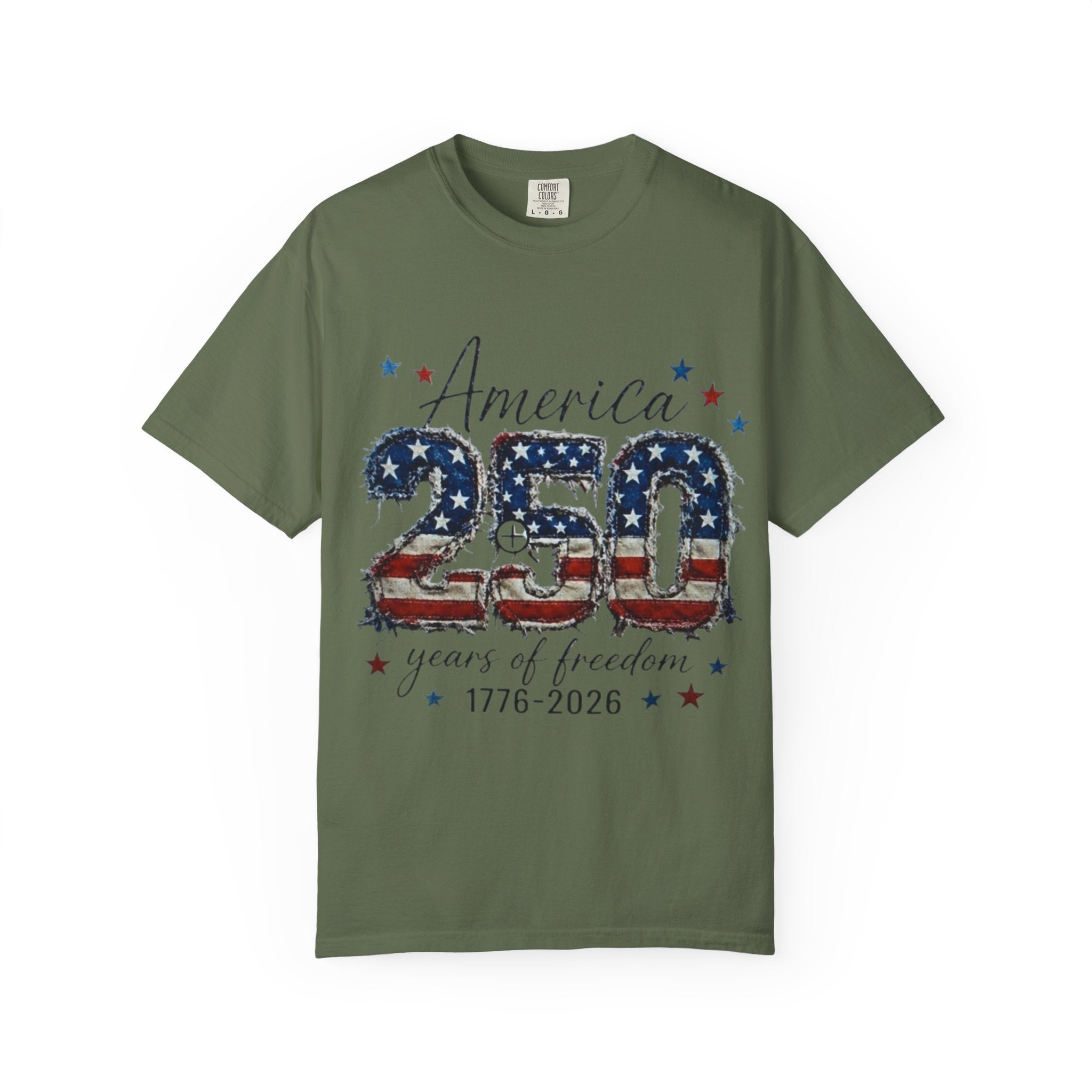 America 250 T-Shirt — 1776–2026 Stars & Stripes Patriotic Tee