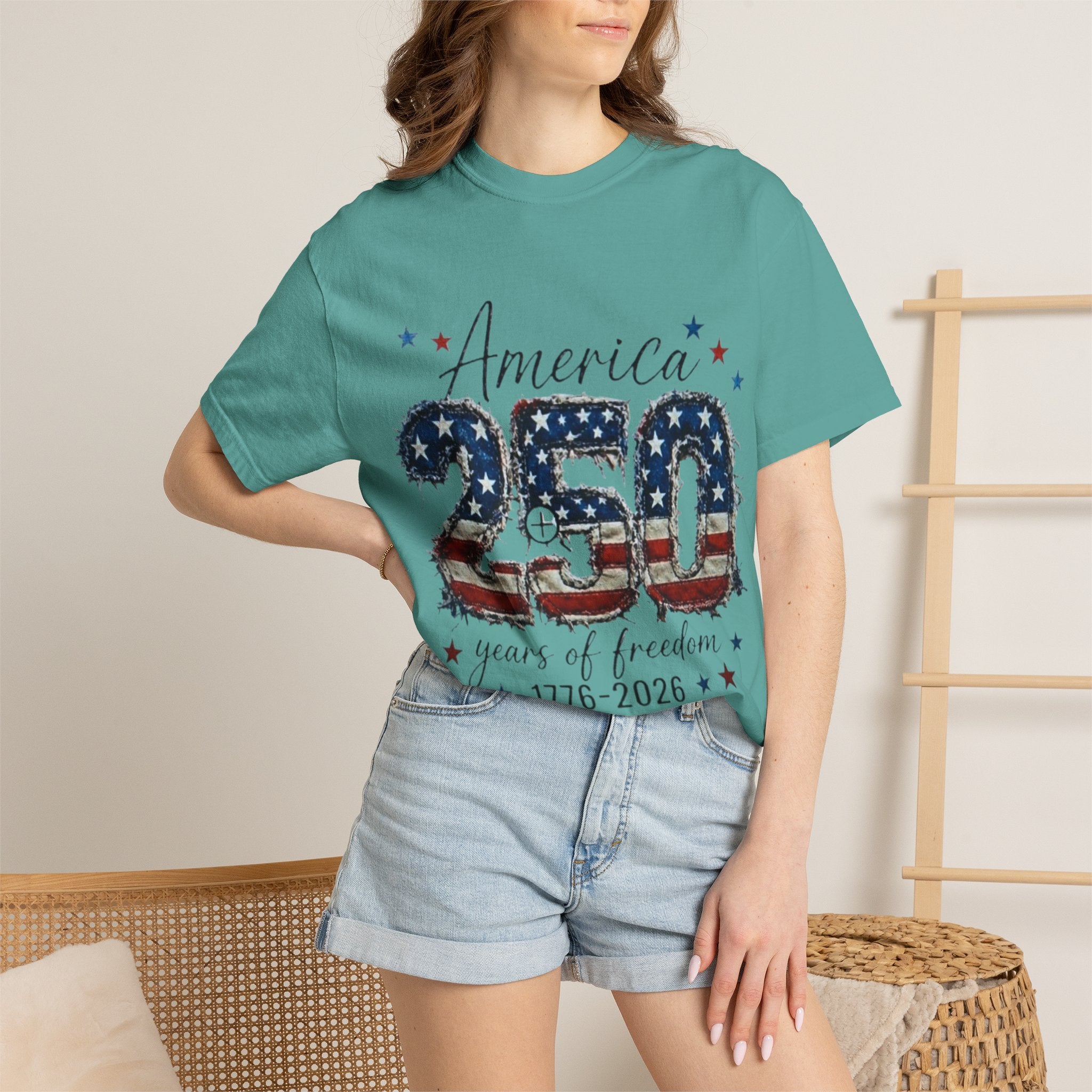 America 250 T-Shirt — 1776–2026 Stars & Stripes Patriotic Tee