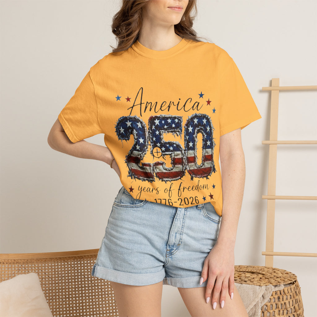 America 250 T-Shirt — 1776–2026 Stars & Stripes Patriotic Tee