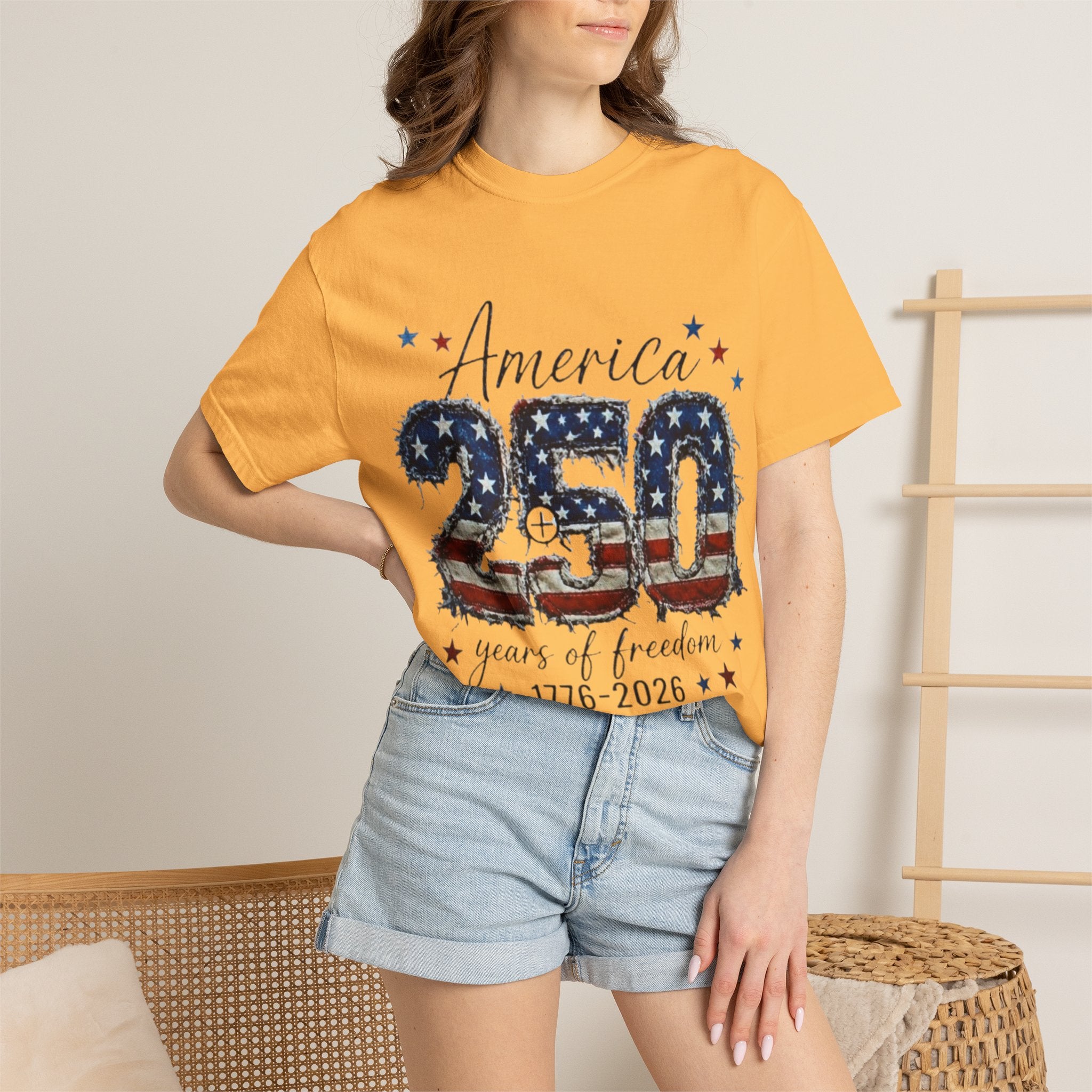 America 250 T-Shirt — 1776–2026 Stars & Stripes Patriotic Tee