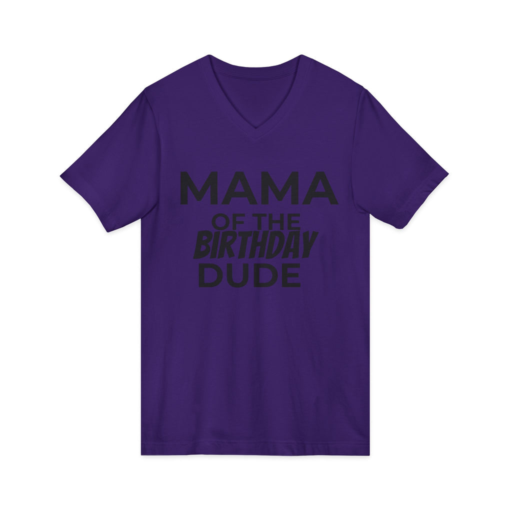 Birthday Mama Cotton V-Neck