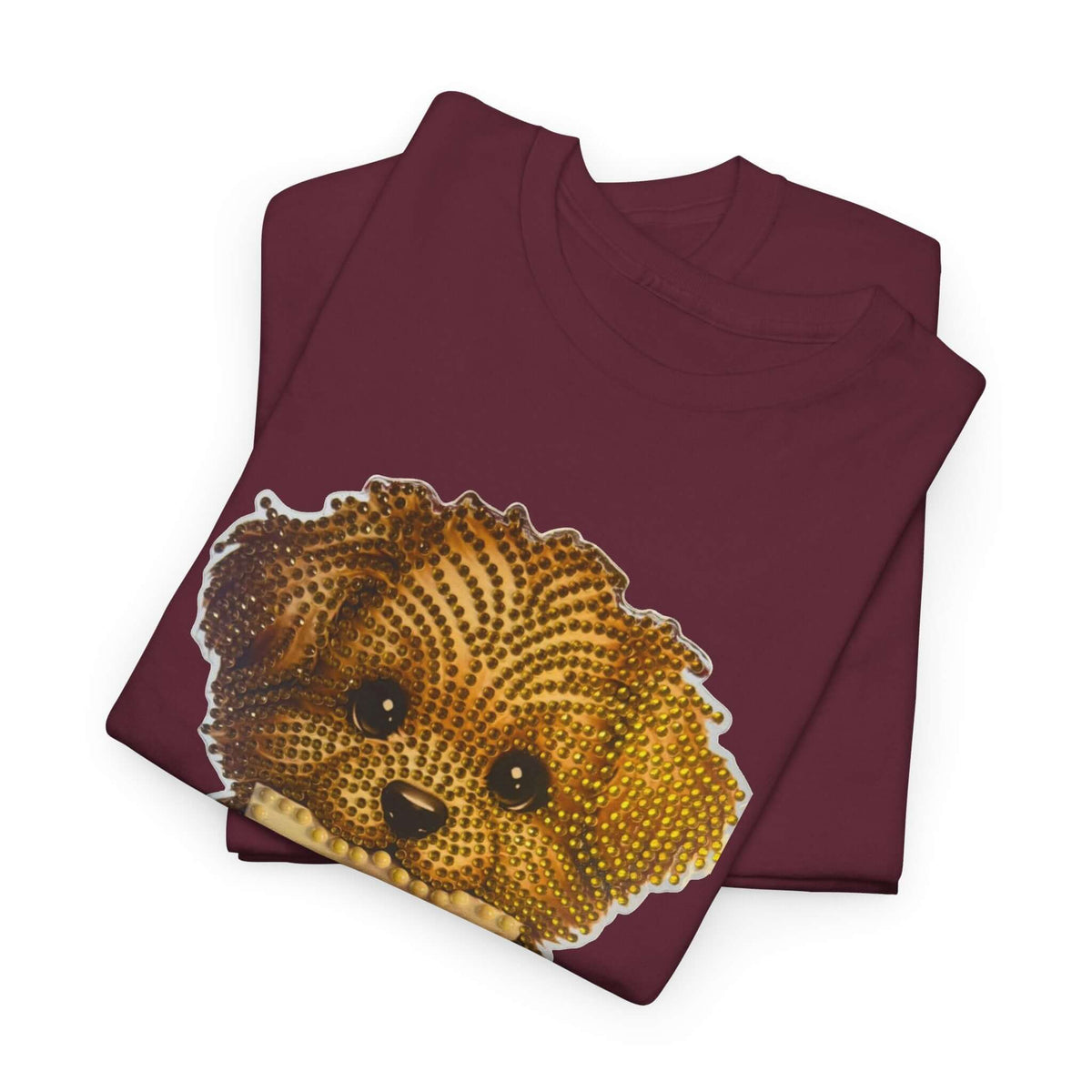 Puppy Love T‑Shirt — Cute Brown Puppy Holding Heart Tee (I Love You)