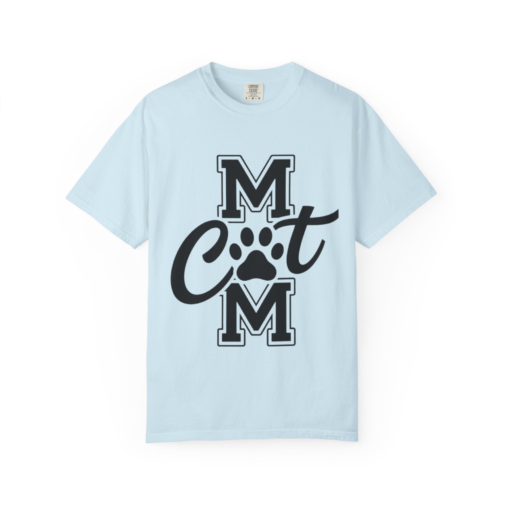 Garment-Dyed Cat Mom Tee