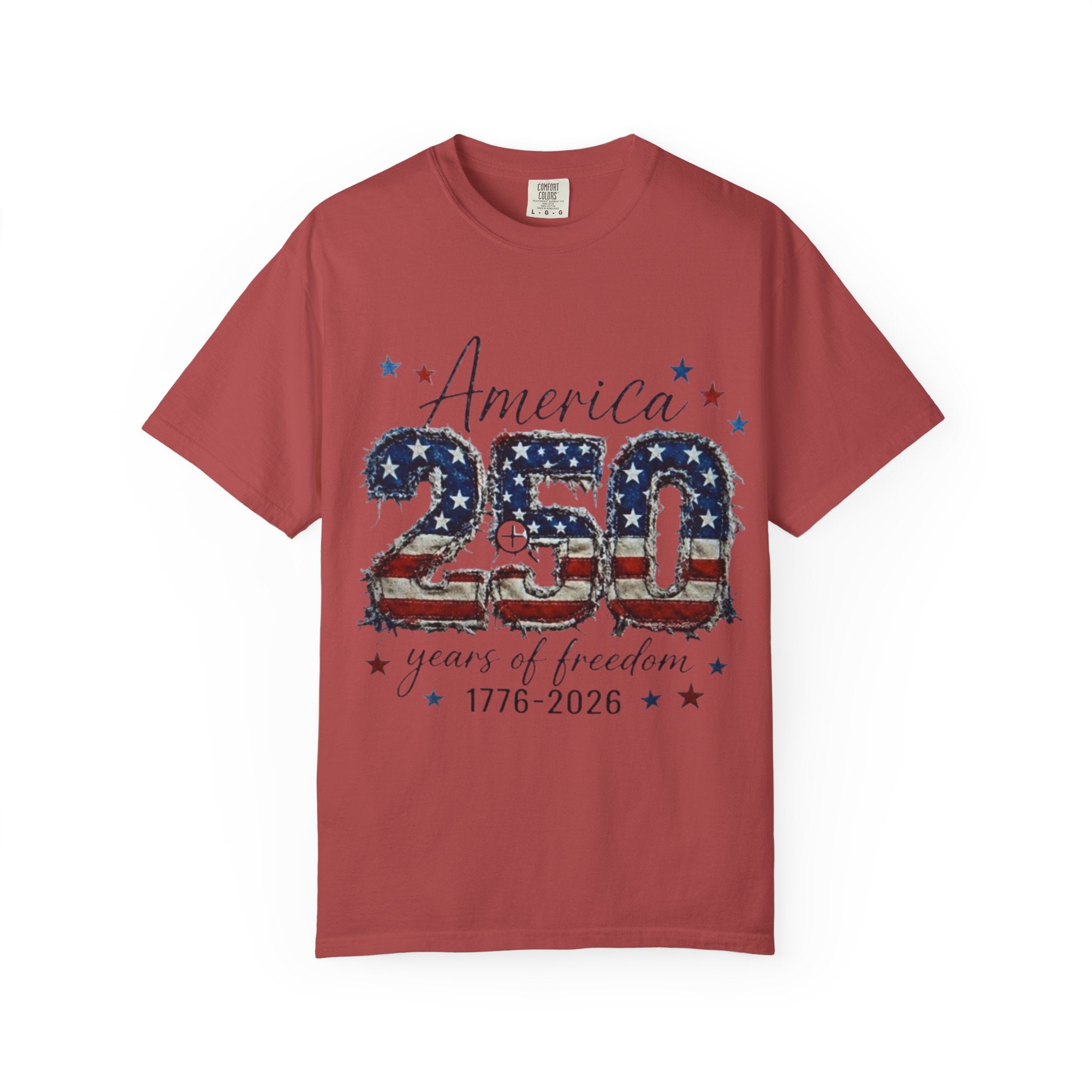 America 250 T-Shirt — 1776–2026 Stars & Stripes Patriotic Tee