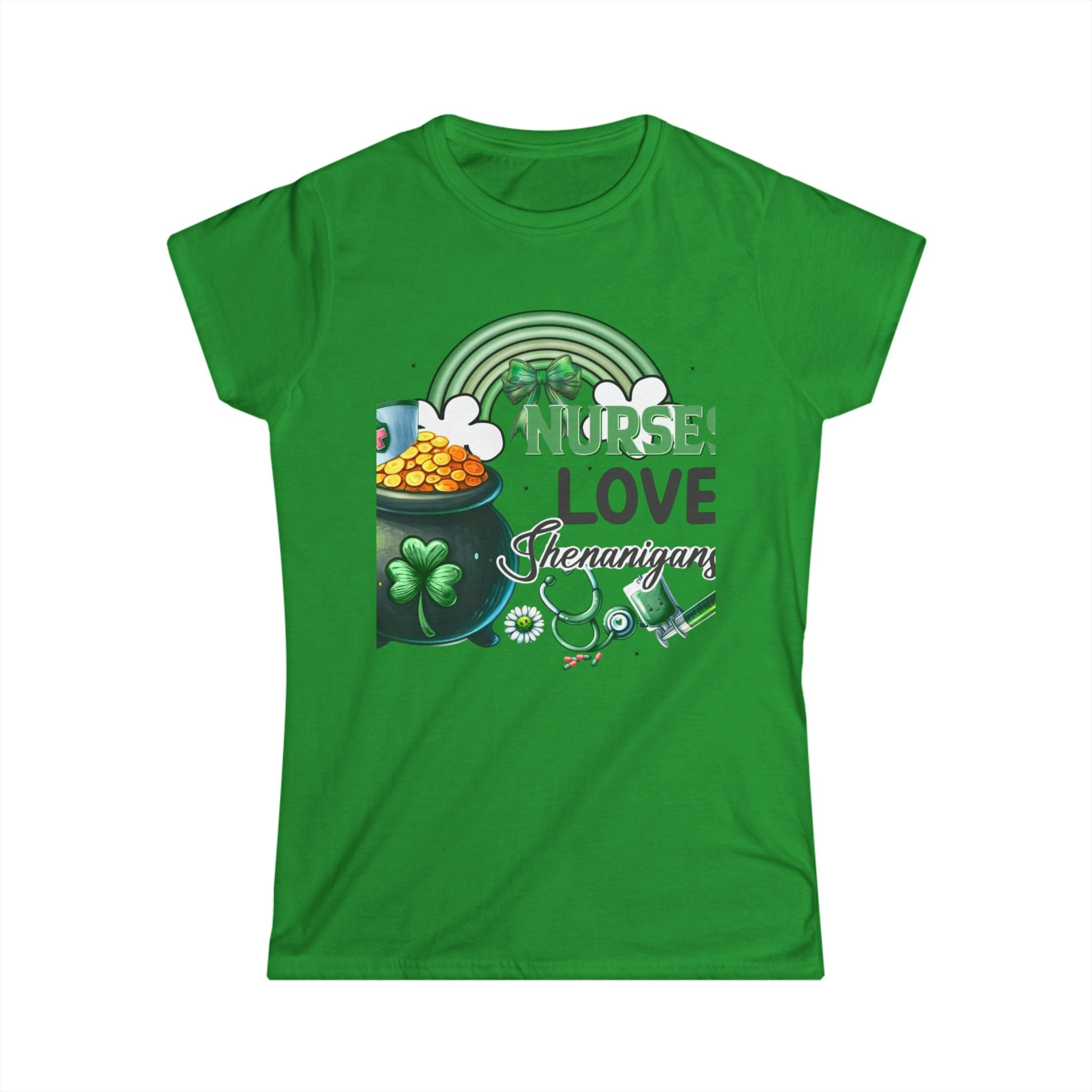 Nurse Shamrock Cotton Tee