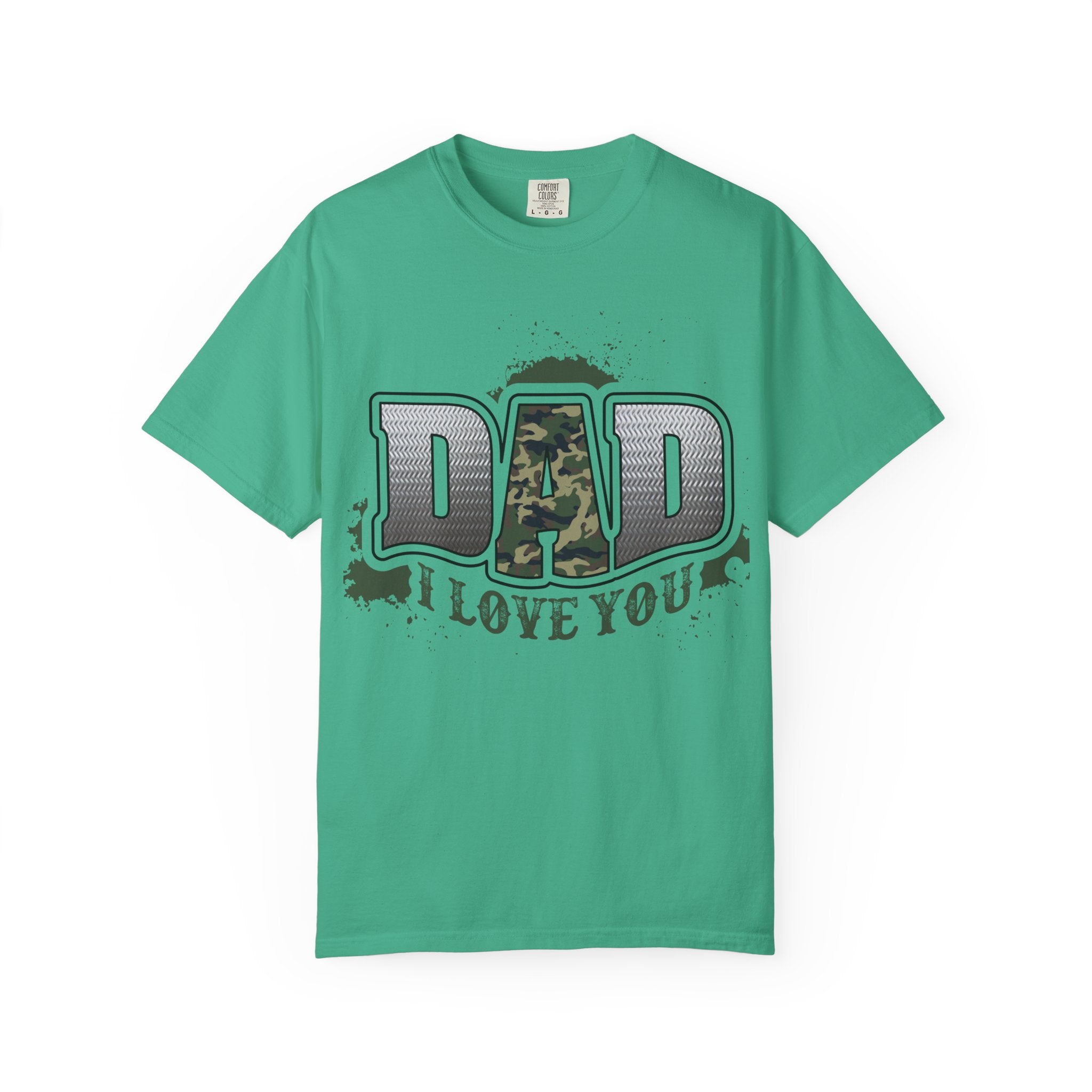 Dad I Love You Camo Graphic T-Shirt
