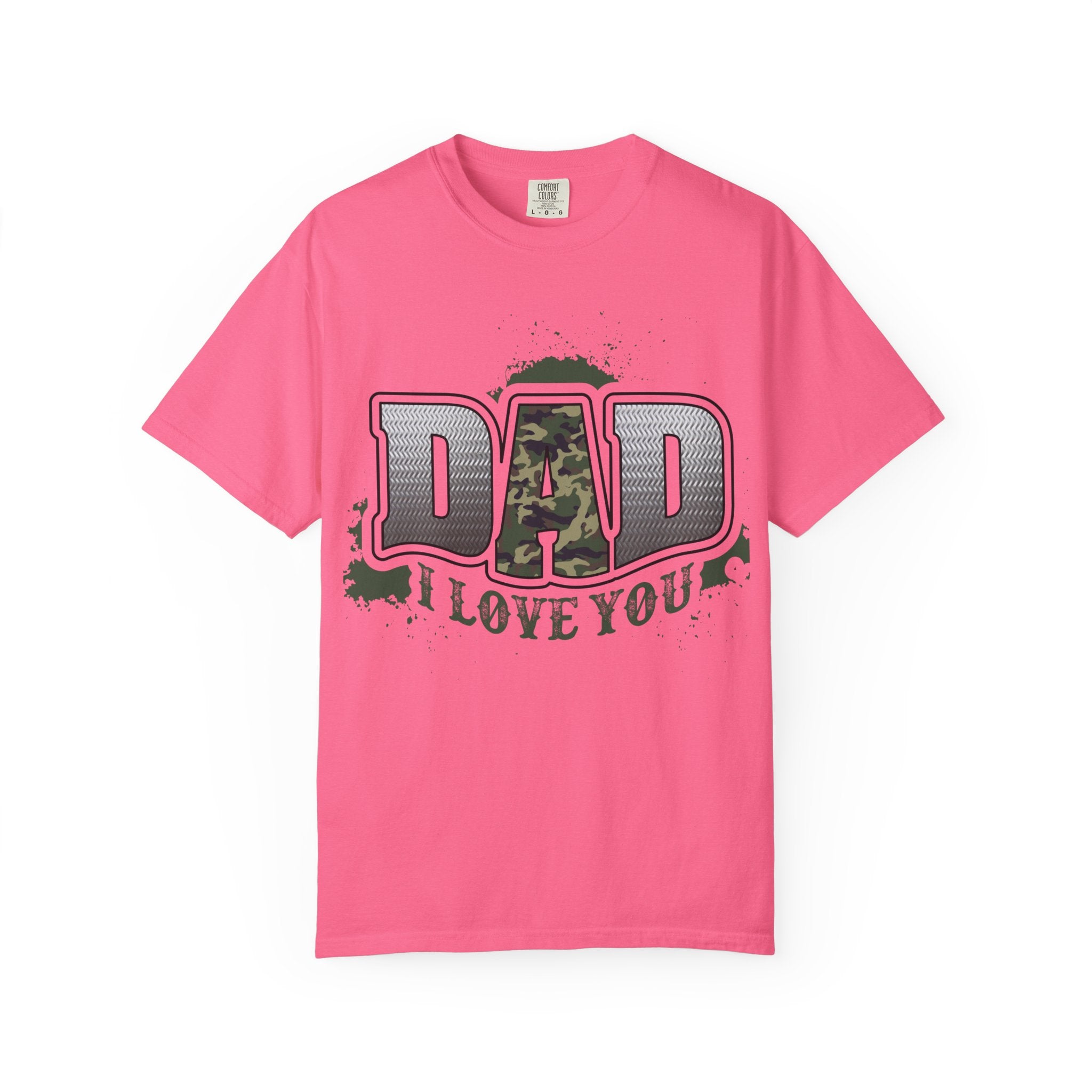 Dad I Love You Camo Graphic T-Shirt