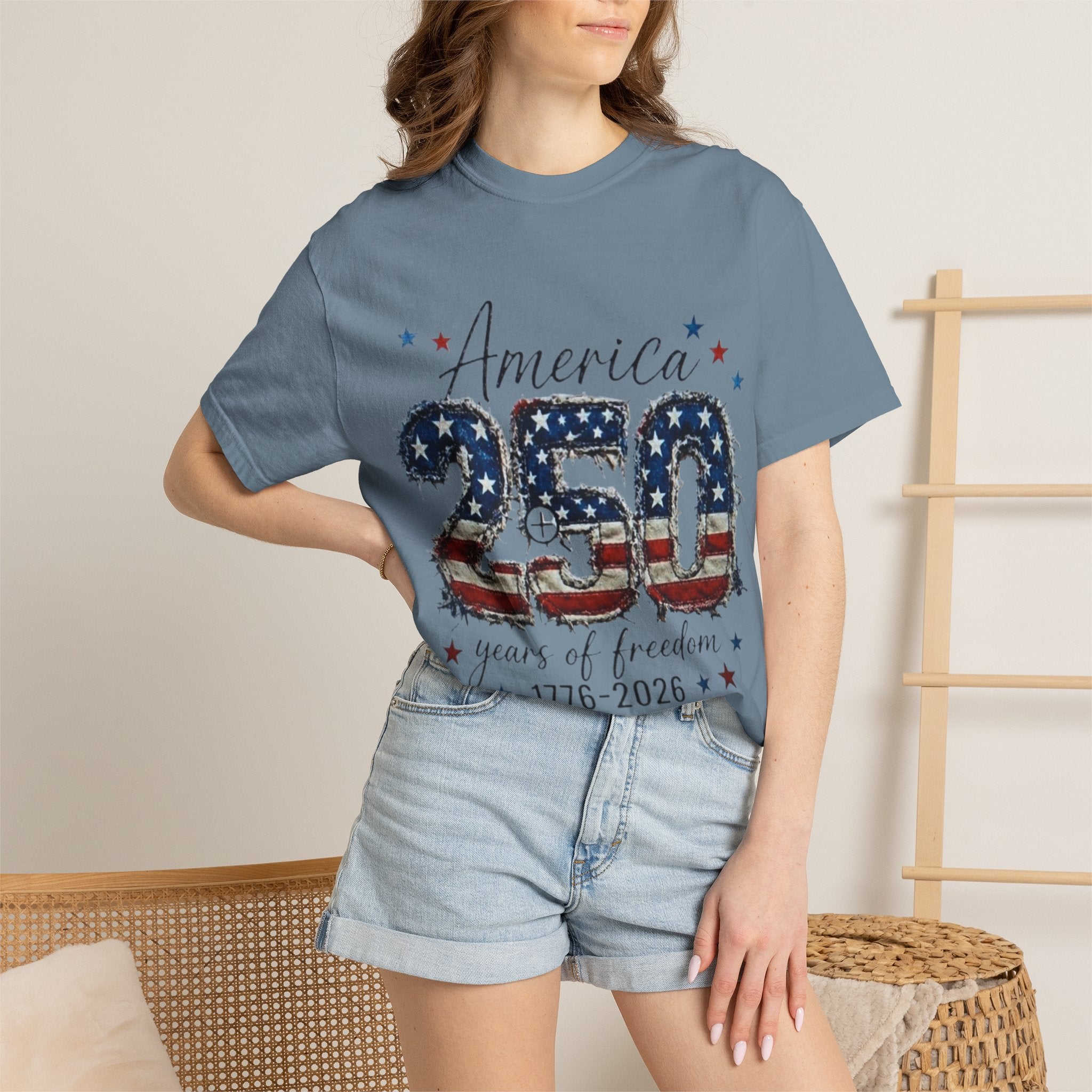 America 250 T-Shirt — 1776–2026 Stars & Stripes Patriotic Tee
