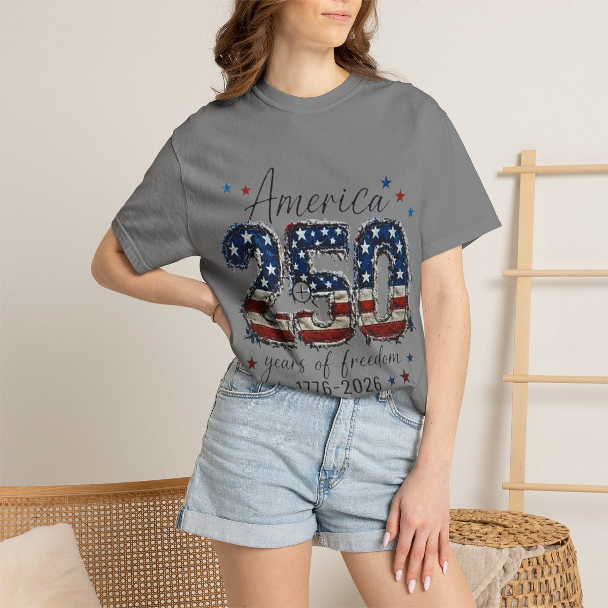 America 250 T-Shirt — 1776–2026 Stars & Stripes Patriotic Tee