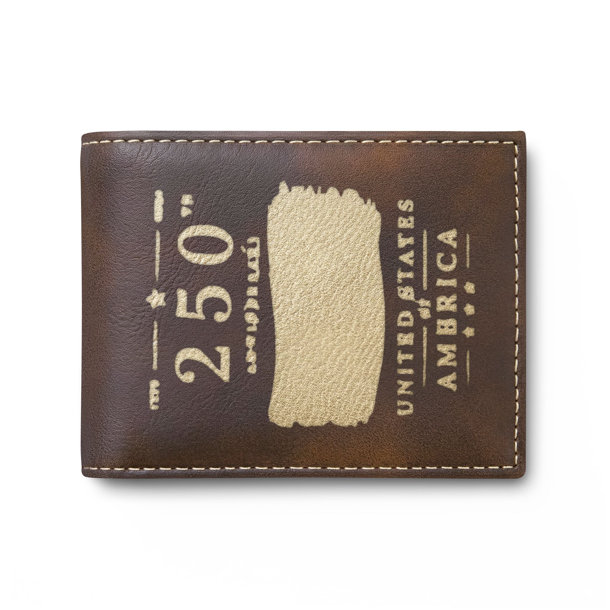 Vintage Stamp Bi-Fold Wallet