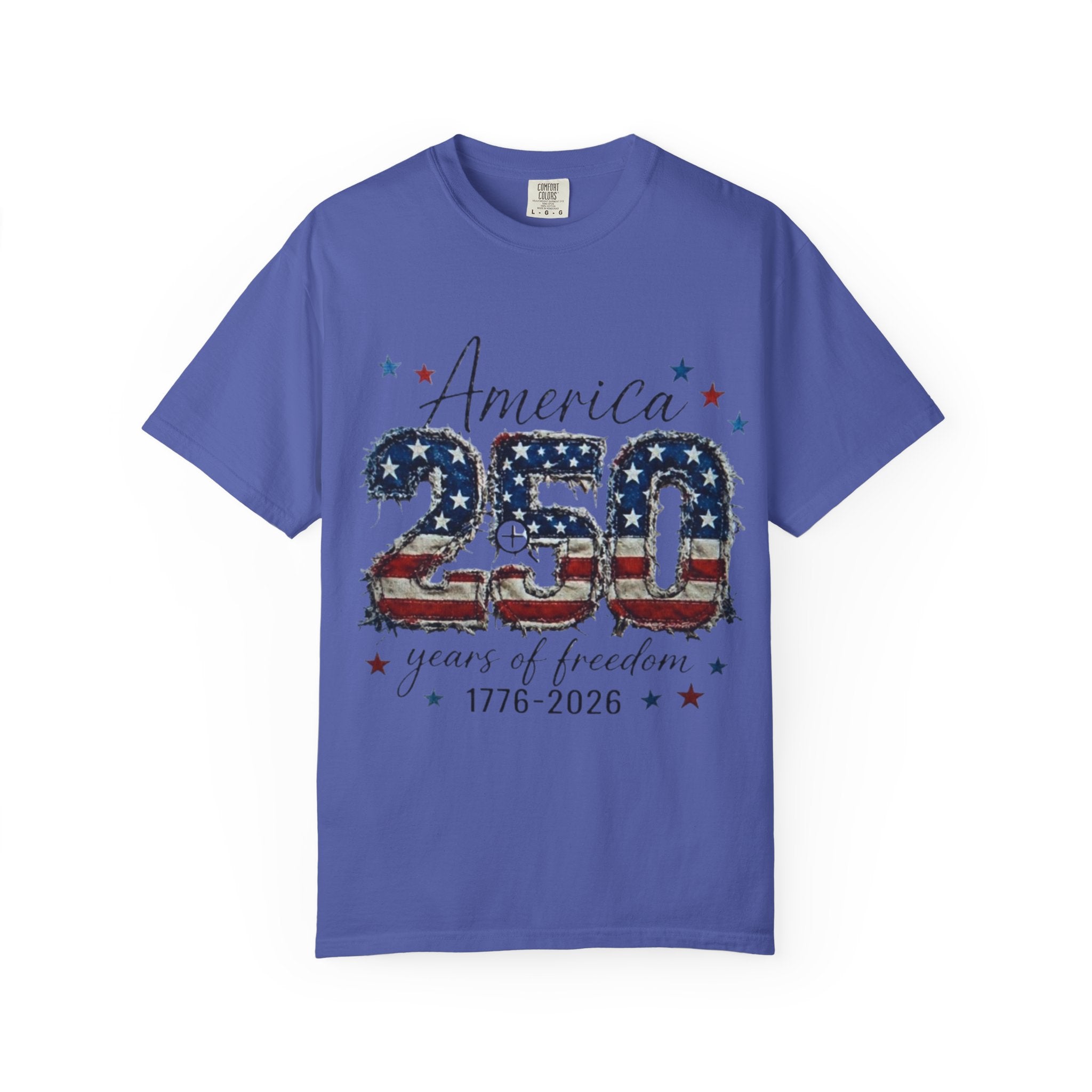 America 250 T-Shirt — 1776–2026 Stars & Stripes Patriotic Tee