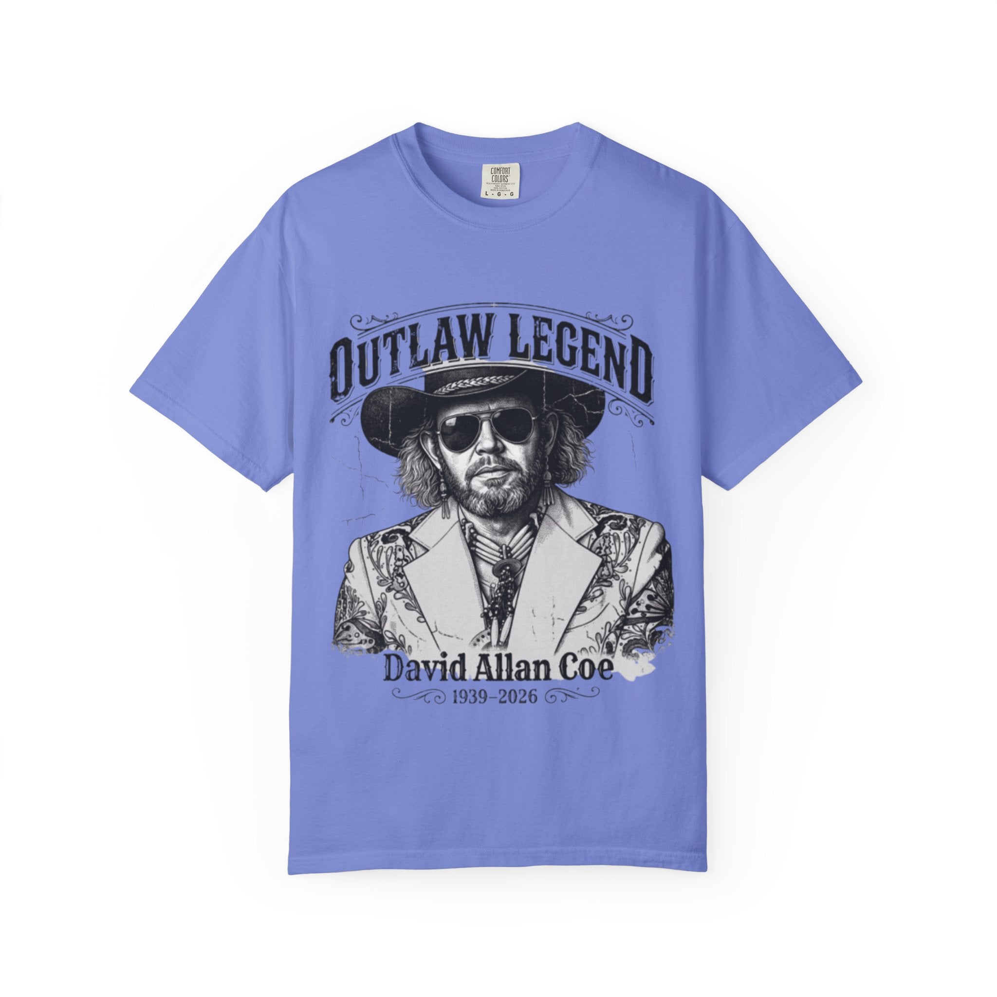 Outlaw Legend Tribute T-Shirt — David Allan Coe Memorial Graphic Tee