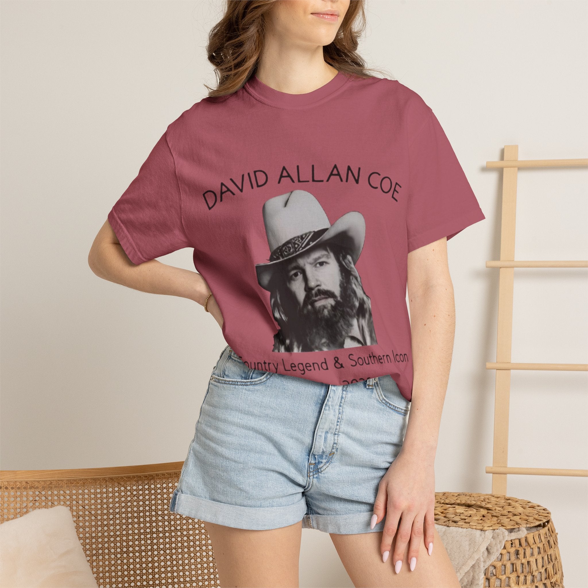 David Allan Coe Tribute T-Shirt – Vintage Cotton Memorial Tee