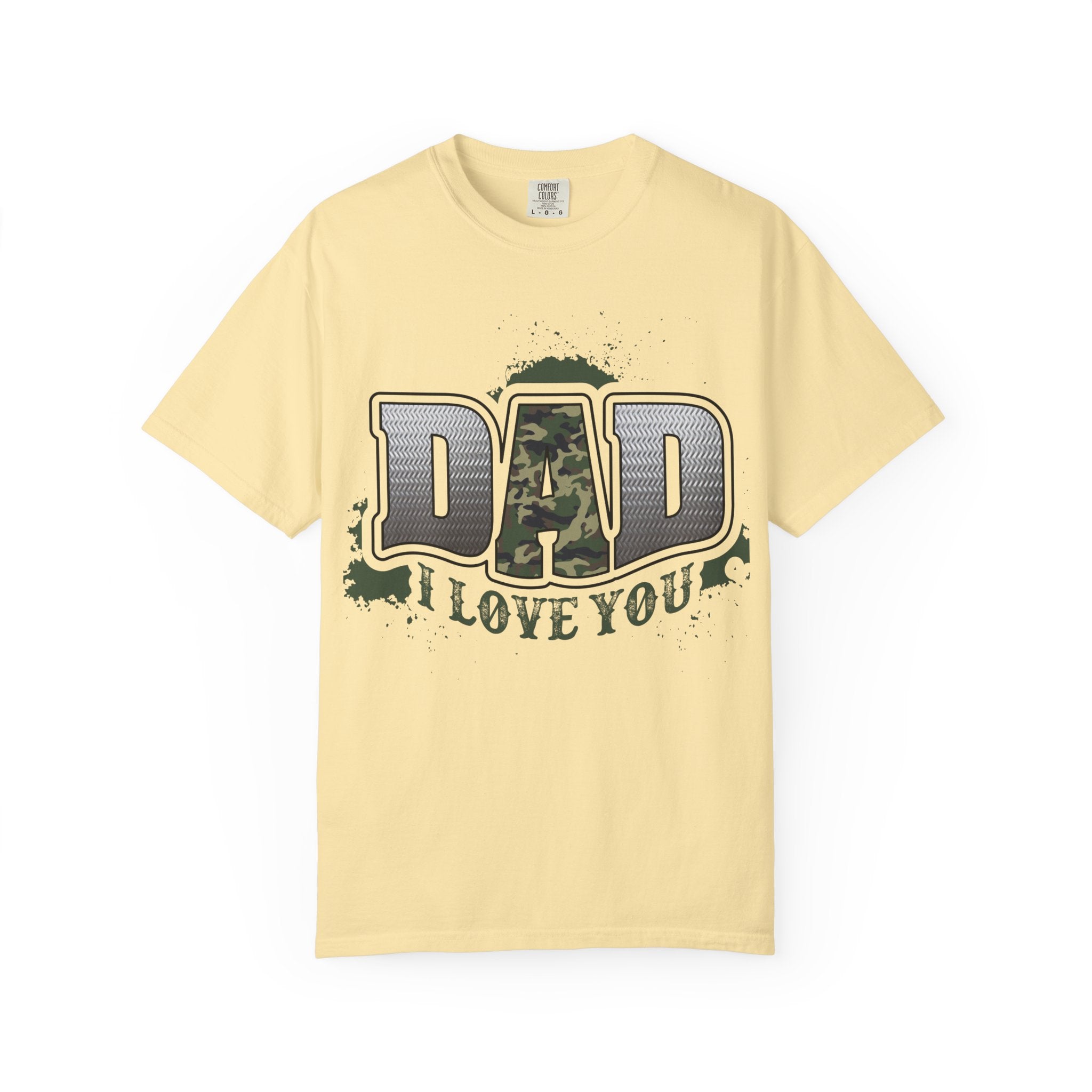 Dad I Love You Camo Graphic T-Shirt