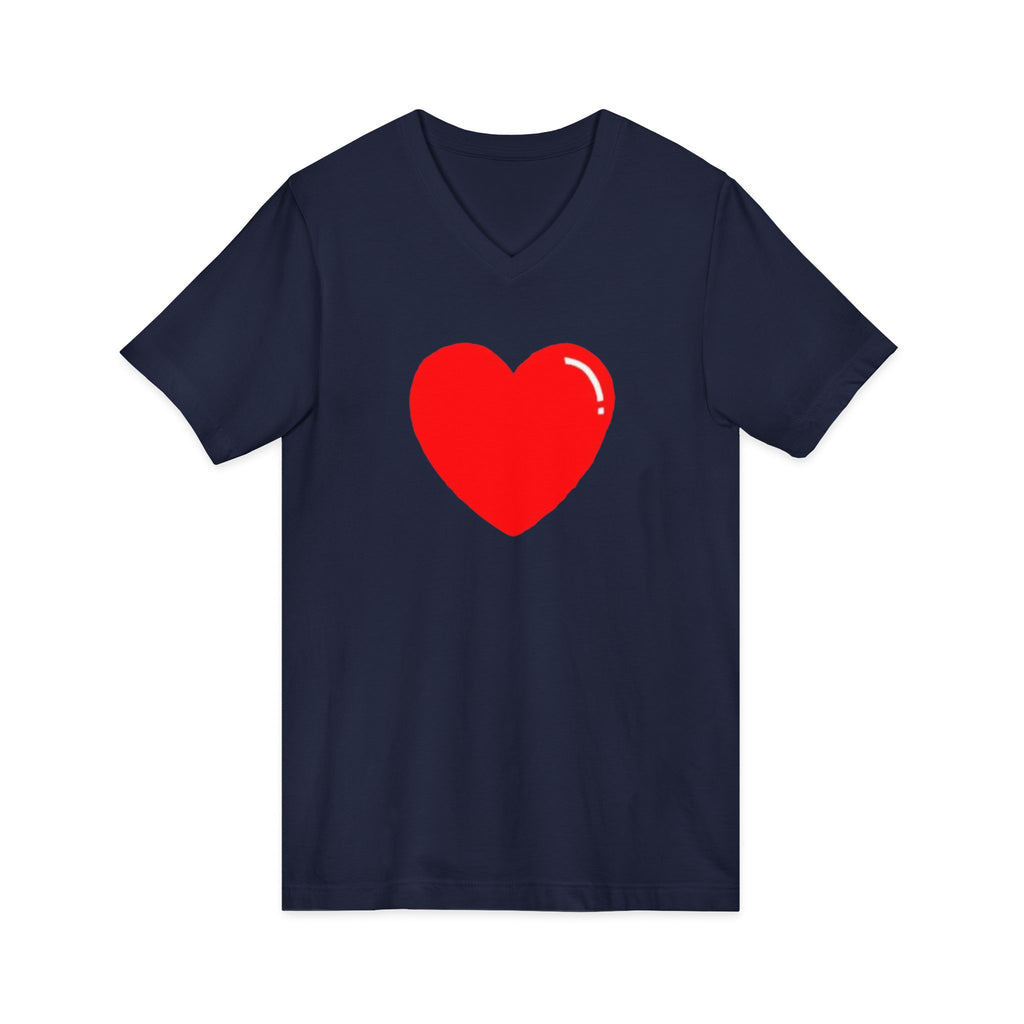 Unisex Jersey Short Sleeve V-Neck Tee